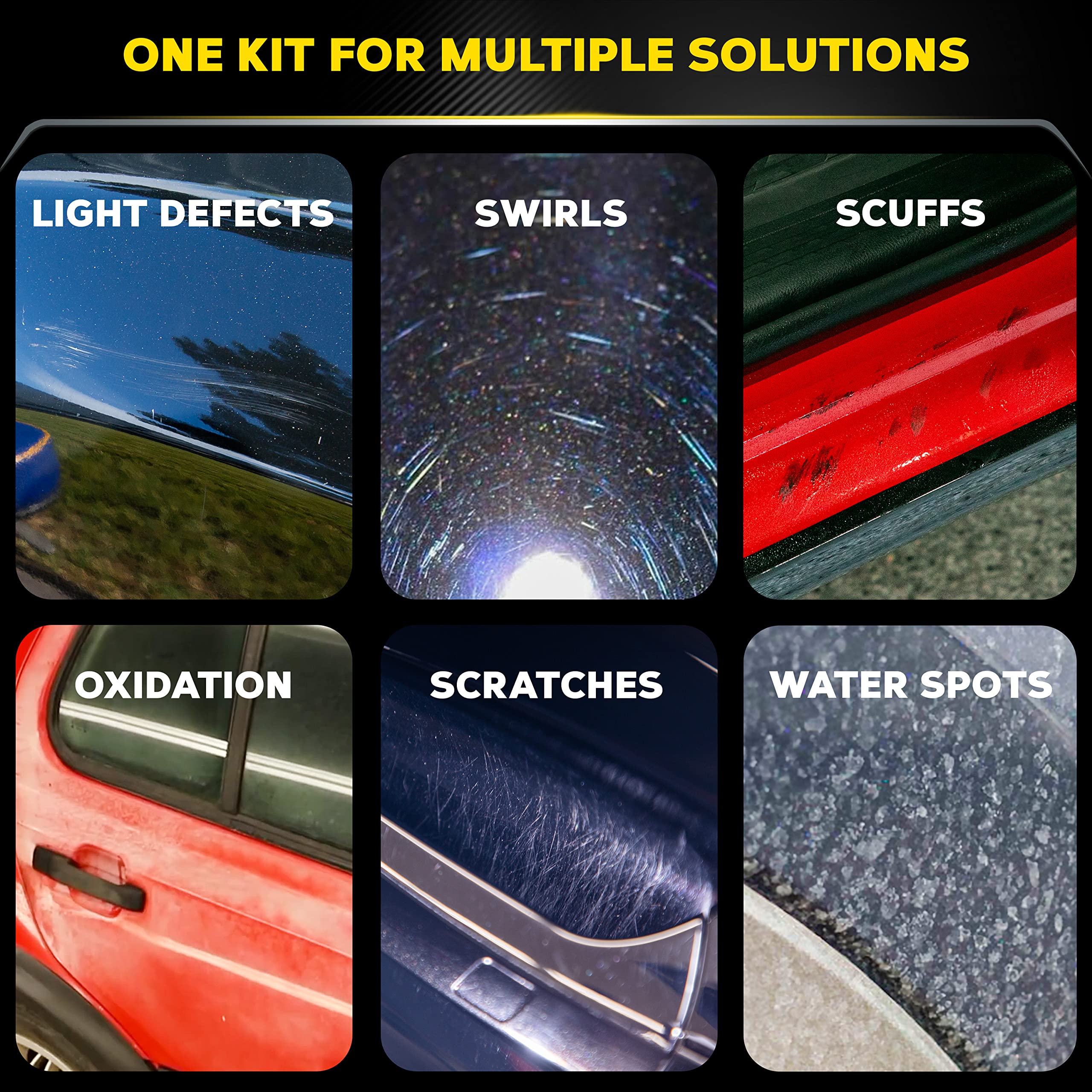 Meguiar'S Da Microfiber Correction System 5'' Starter Kit, Complete Paint Correction Kit With Cutting Discs, Backing Plate, Corr