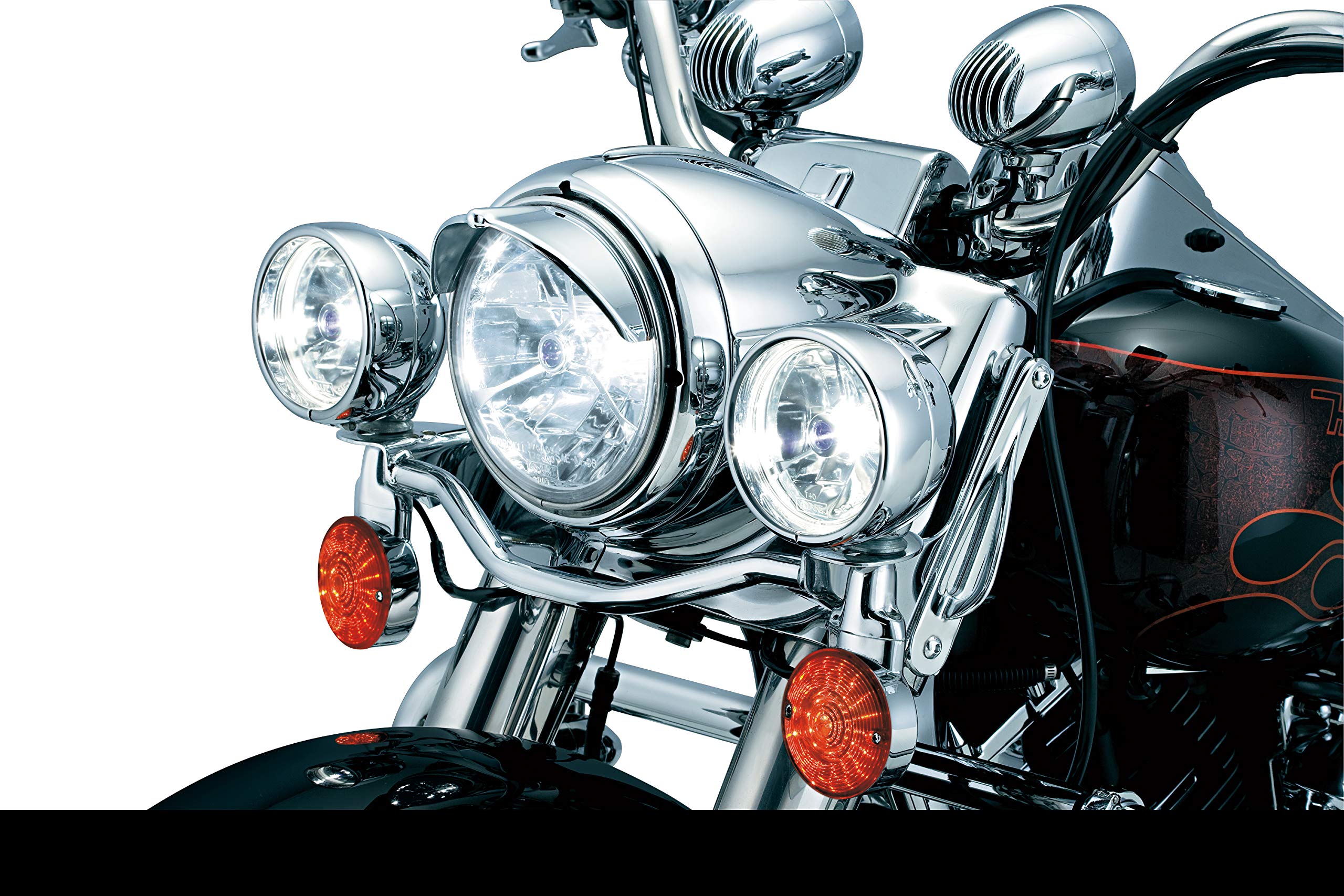 Kuryakyn 2182 Motorcycle Lighting Accent Accessory: Headlight Visor For 7'' Headlights, Chrome