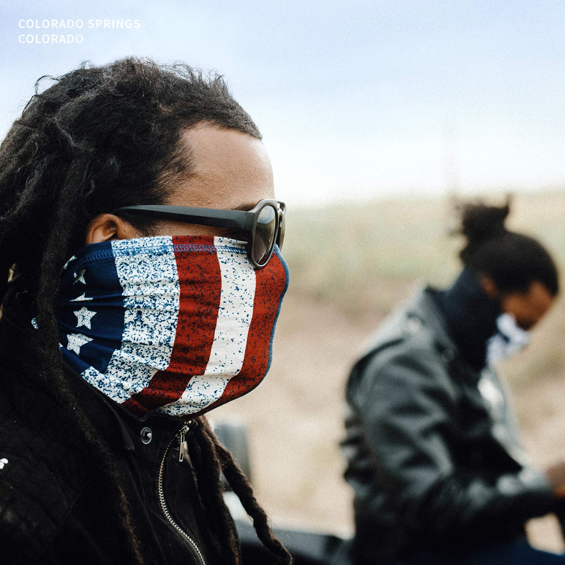 American Flag Outdoor Motorcycle Mask Old Glory By Indie Ridge - Ski Snowboard Mask Microfiber Multifunctional Seamless Head