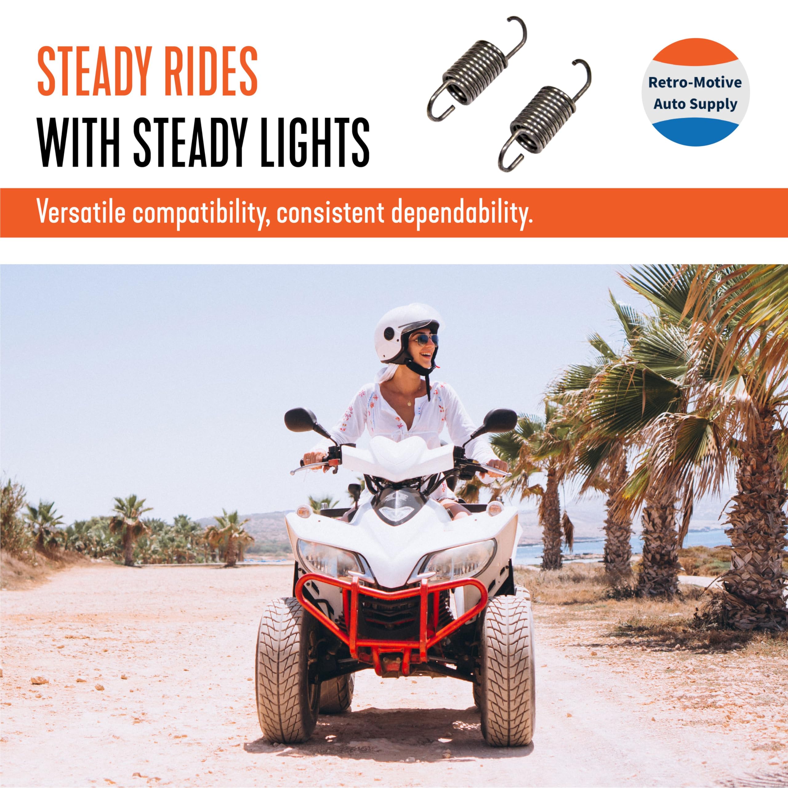 Retro-Motive Unbranded Headlight Adjusting Springs For Gm & Chevy 68-79 - Used For Headlamp And Headlight Assembly Adjuster (2 P