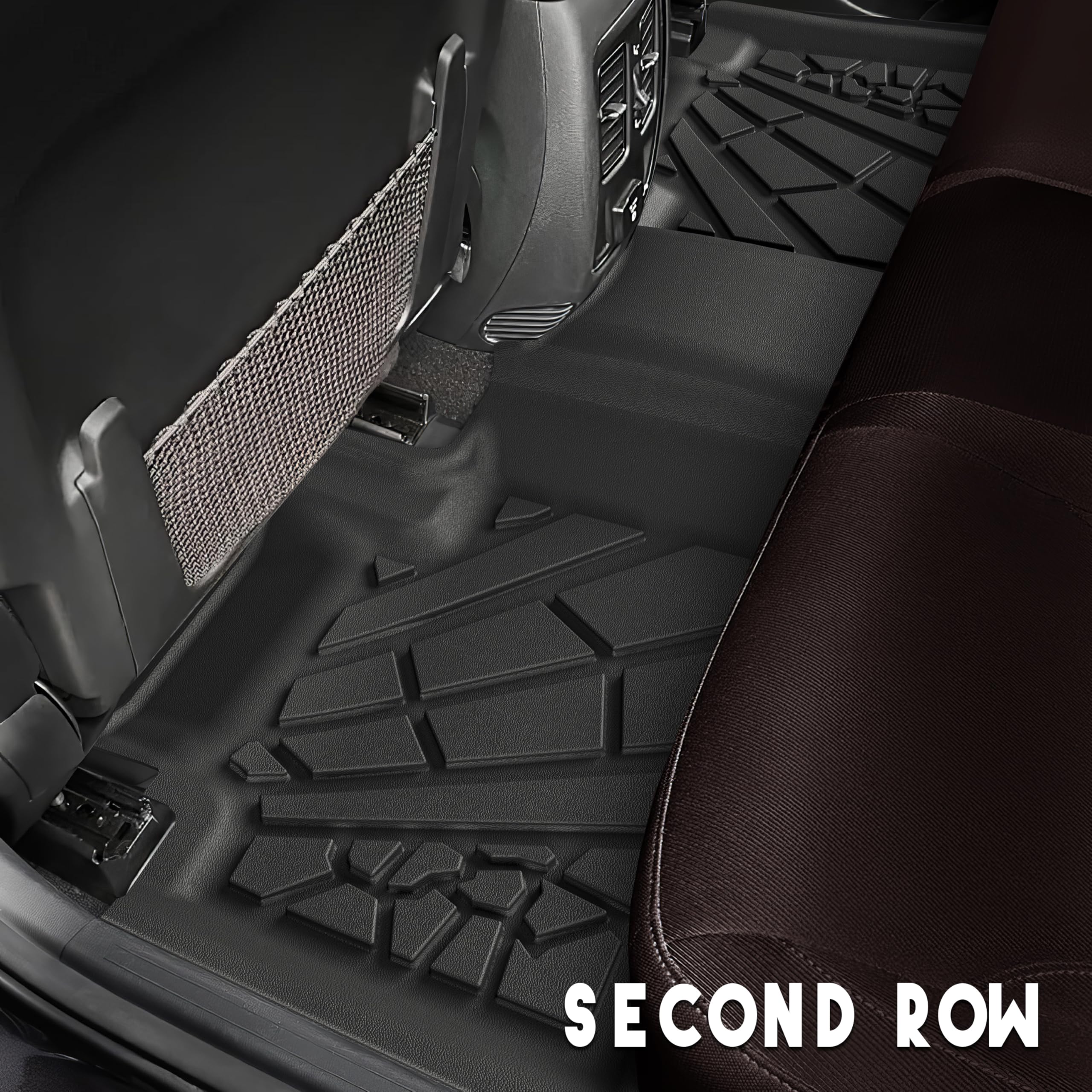 Floor Mats & Cargo Liner Fit For 2016-2021 Jeep Grand Cherokee / 2022 Jeep Grand Cherokee Wk2 (5-Seater), Tpe Rubber Floor Liner