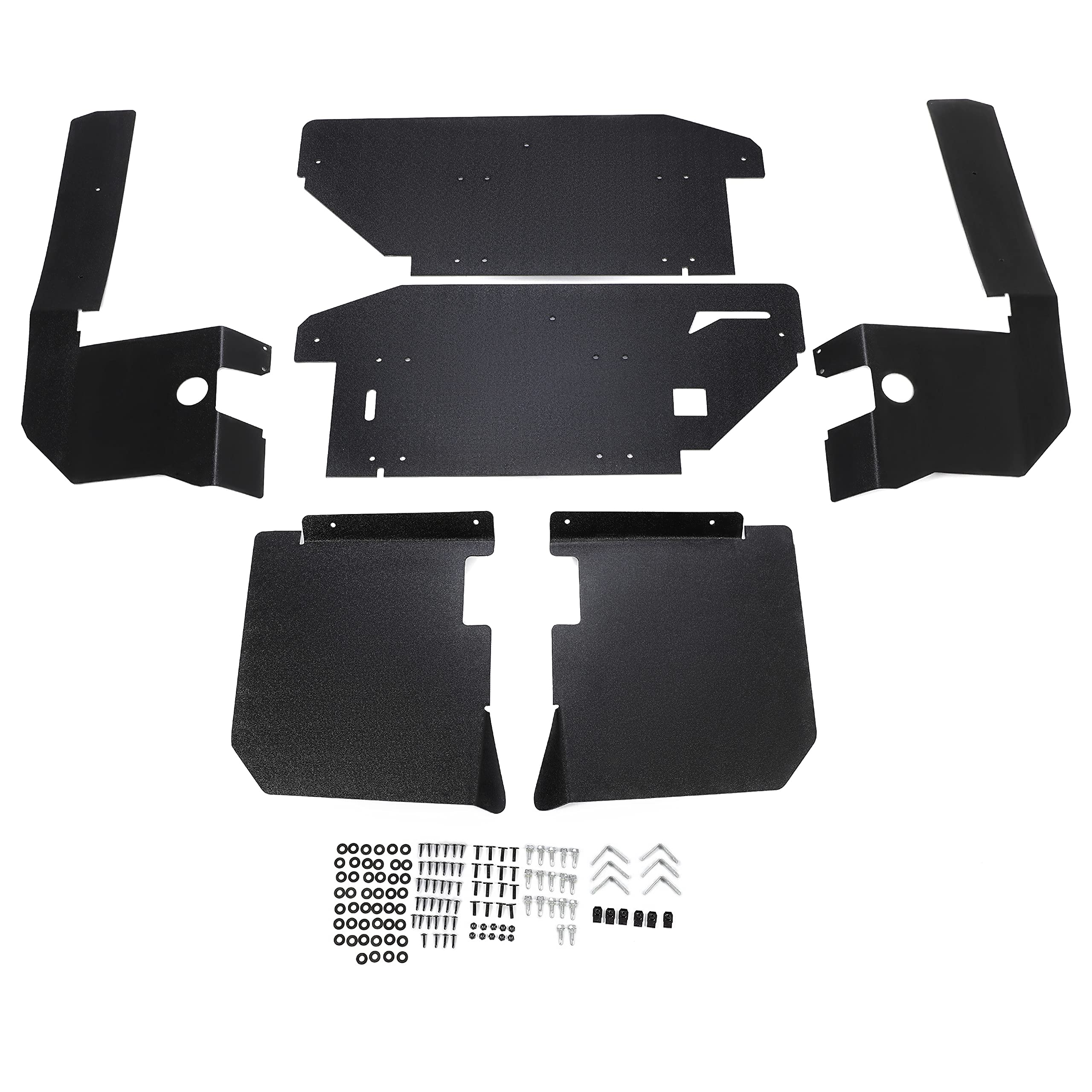 KUAFU Fender Flares Compatible with 2015-2022 Polaris Midsize Ranger 570 Ranger ETX Mud Guard Dust Guard Mud Flaps Front & Rear