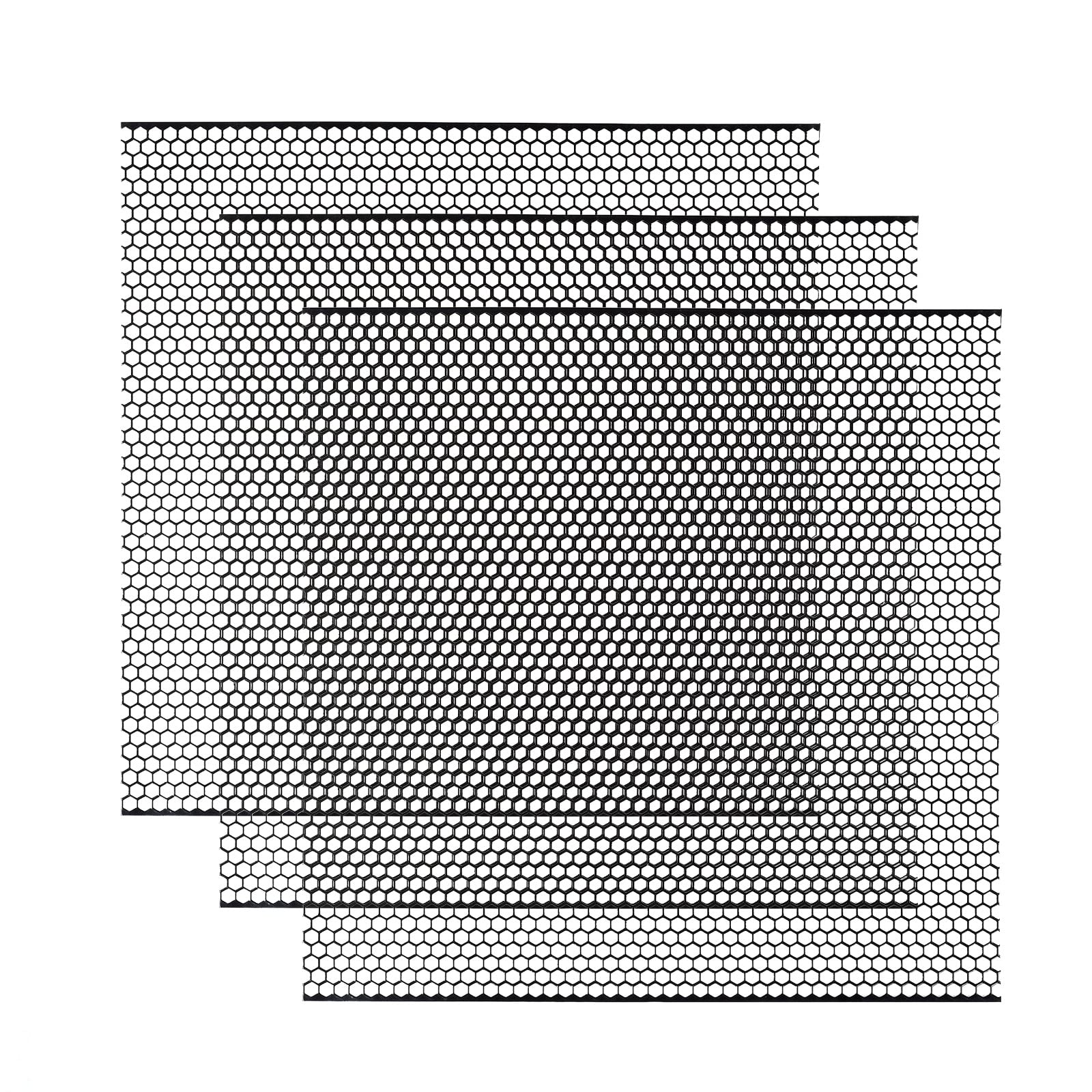 Aggauto Universal 13 ''X13 '' Car Grill Mesh - Aluminum Alloy Automotive Grille Insert Bumper Honeycomb Hole 6Mm Spacing 1Mm, 3P