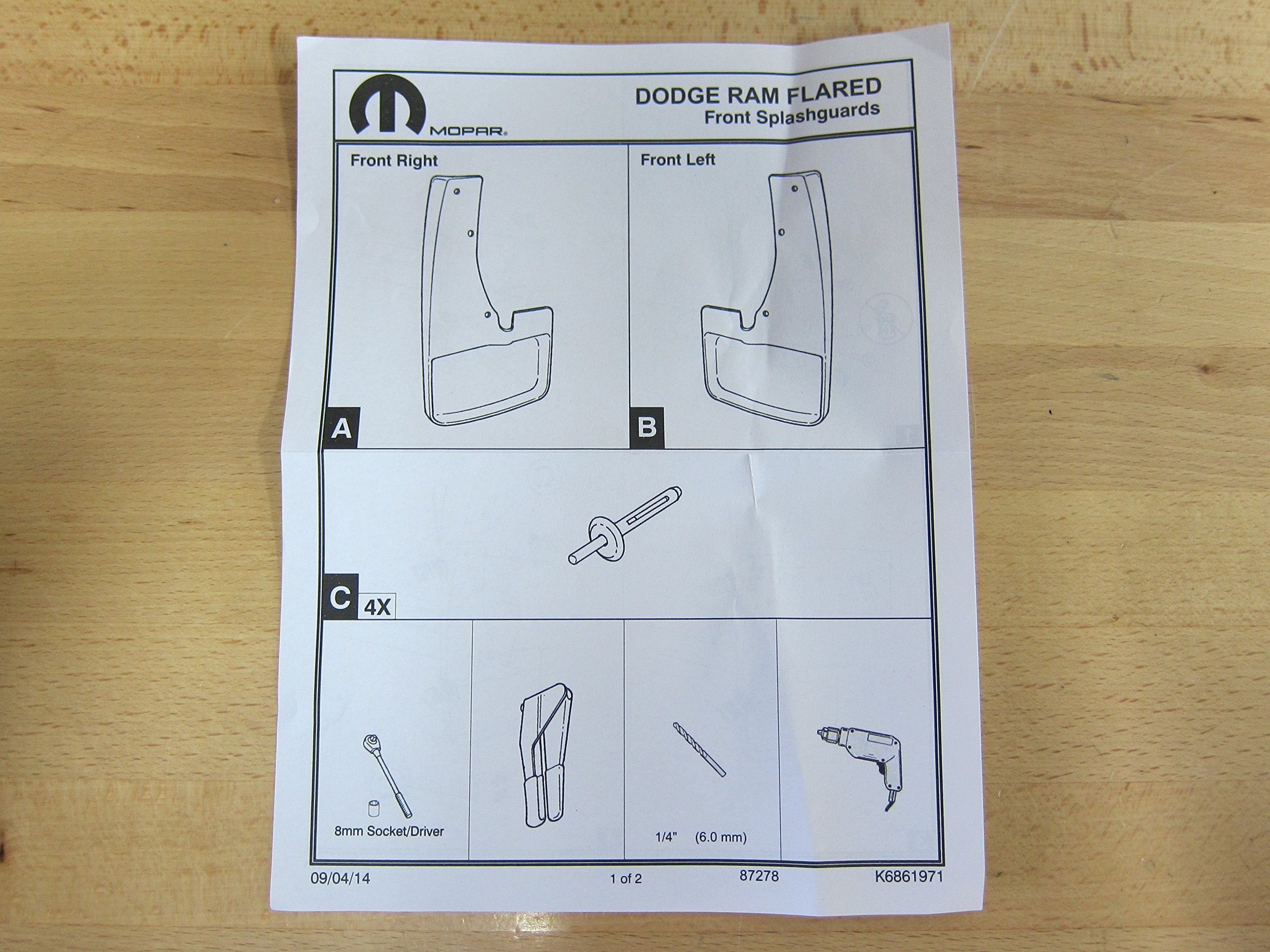 Dodge Ram With Fender Flares Front And Rear Deluxe Molded Splash Guards Mud Flaps