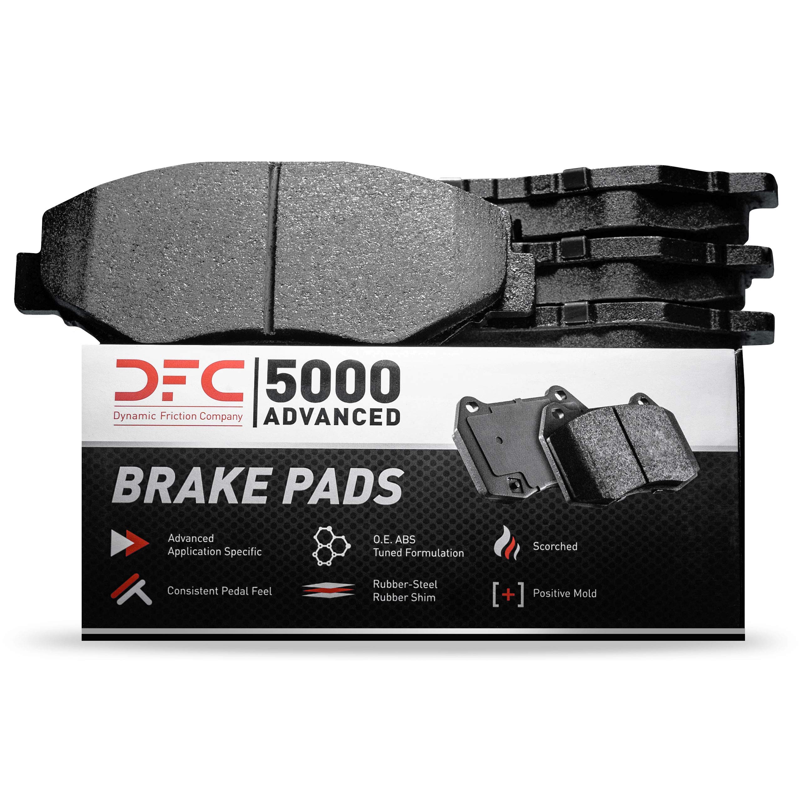 Dynamic Friction Company 5000 Advanced Brake Pads - Ceramic 1551-2188-00-Rear Set