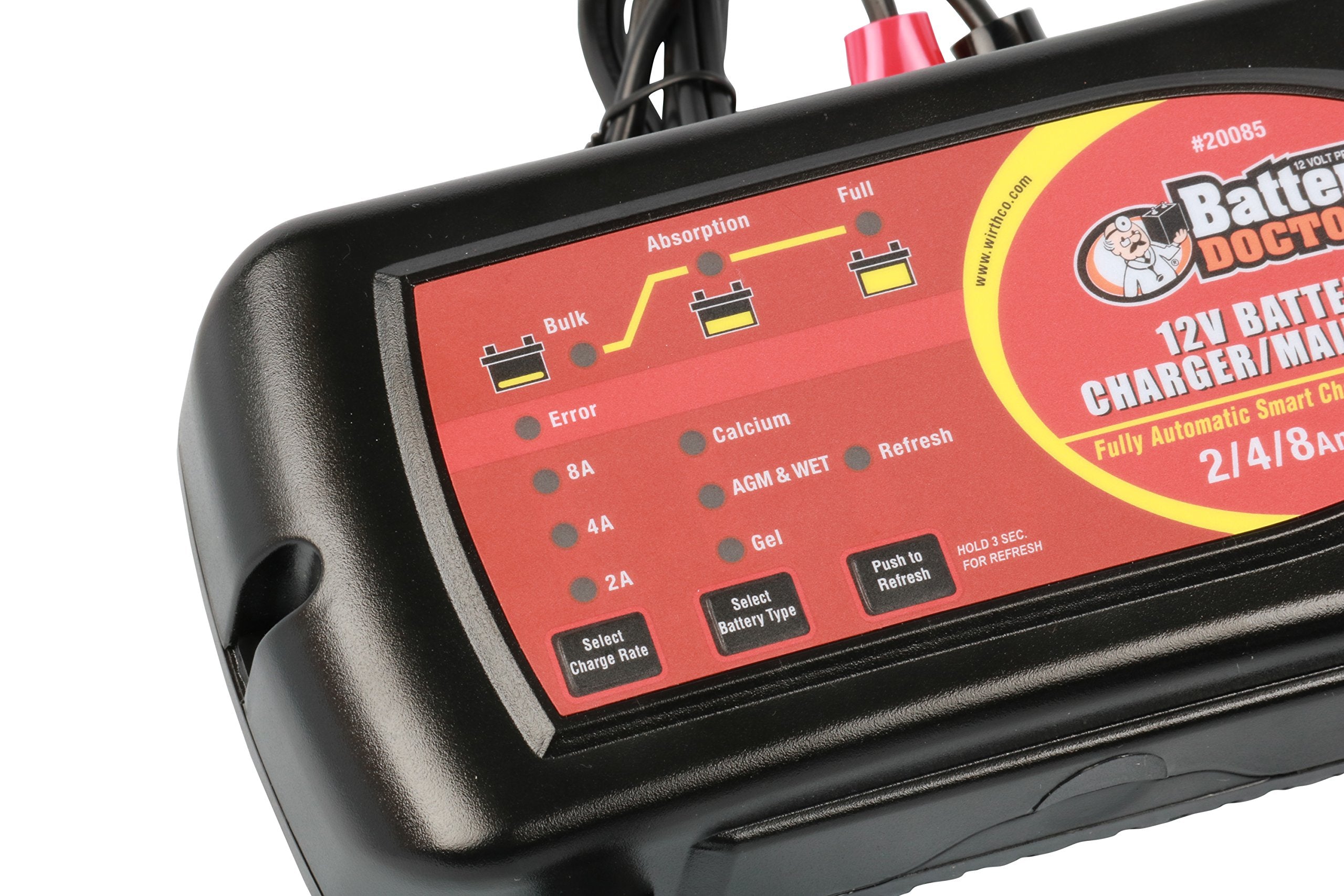 Wirthco 20085 Battery Doctor 12V 2/4/8 Amp Smart Battery Charger/Maintainer