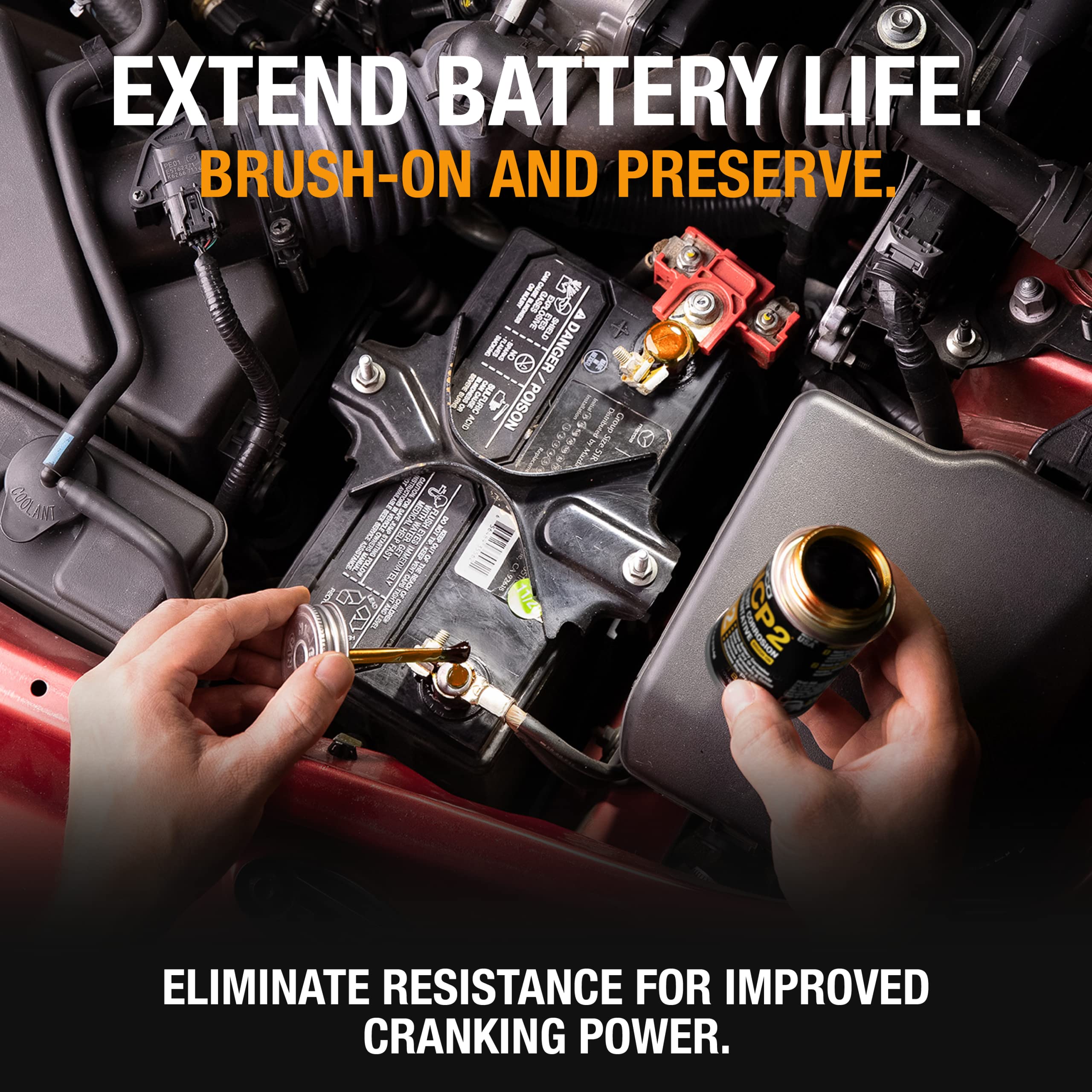 Noco Ncp2 Cb104 4 Oz Oil-Based Brush-On Battery Corrosion Preventative, Corrosion Inhibitor, And Battery Terminal Protector Grea