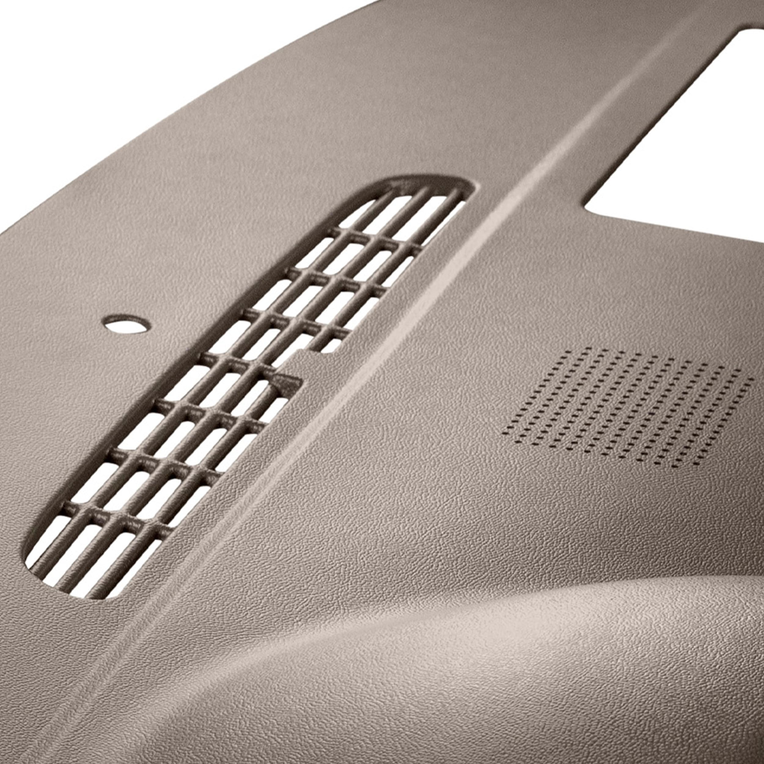 DashSkin Dash Cover Cap Compatible with 2007-2014 Tahoe Suburban Yukon Avalanche w Dash Speaker in Cocoa (Single Glovebox Silver