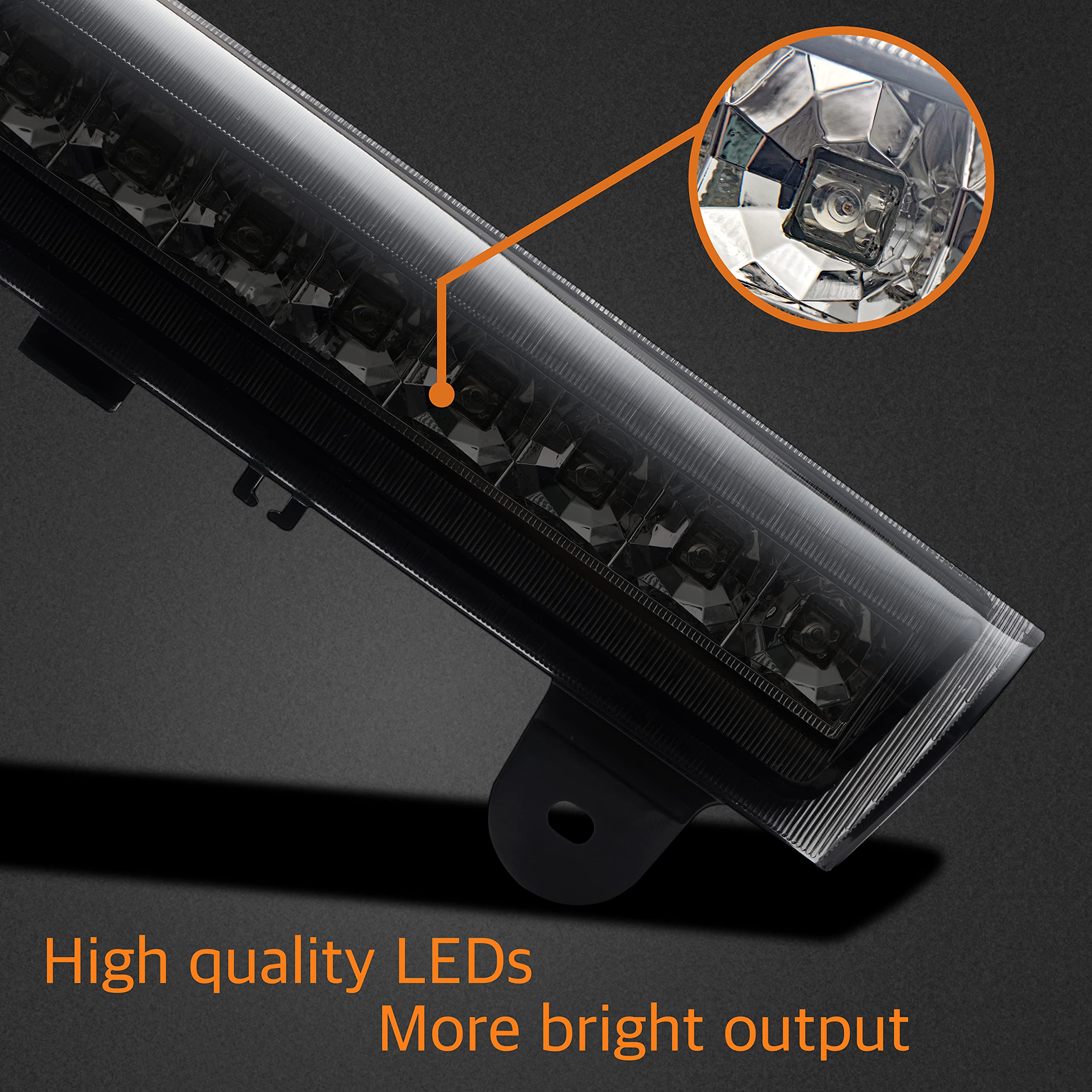 Cxdar Third 3Rd Brake Light Led For 2000-2006 Chevy Suburban Tahoe, High Mount Rear Brake Lights Assembly For 00-06 Gmc Yukon, W