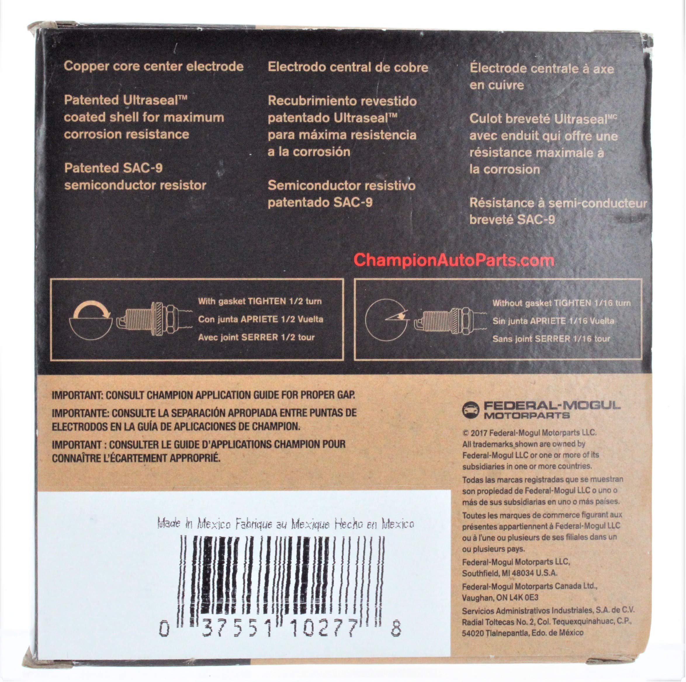 Champion Copper Plus Spark Plug RJ12YC