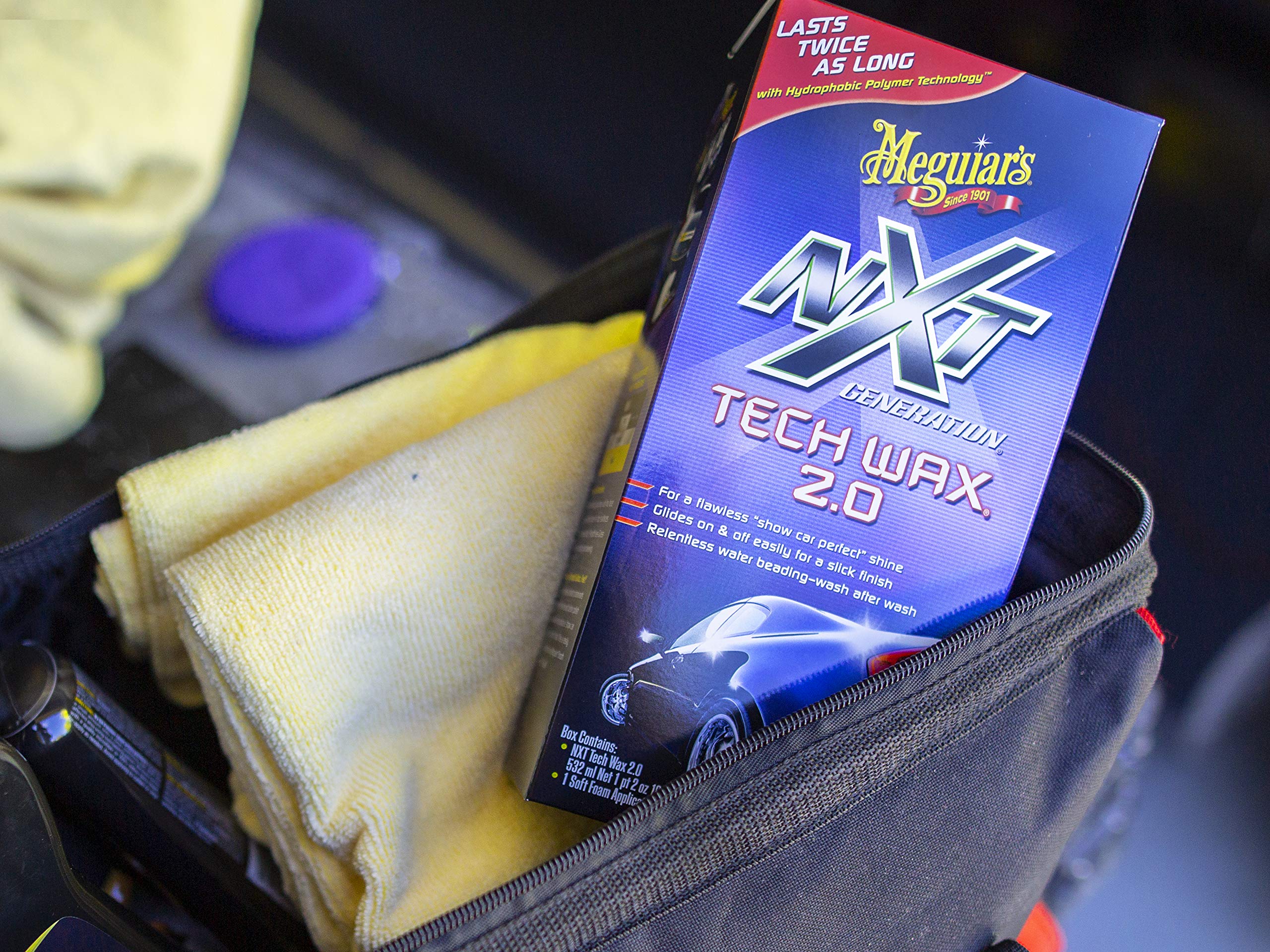 Meguiar'S Nxt Generation Tech Wax 2.0 - 18 Oz Bottle With Foam Applicator Pad