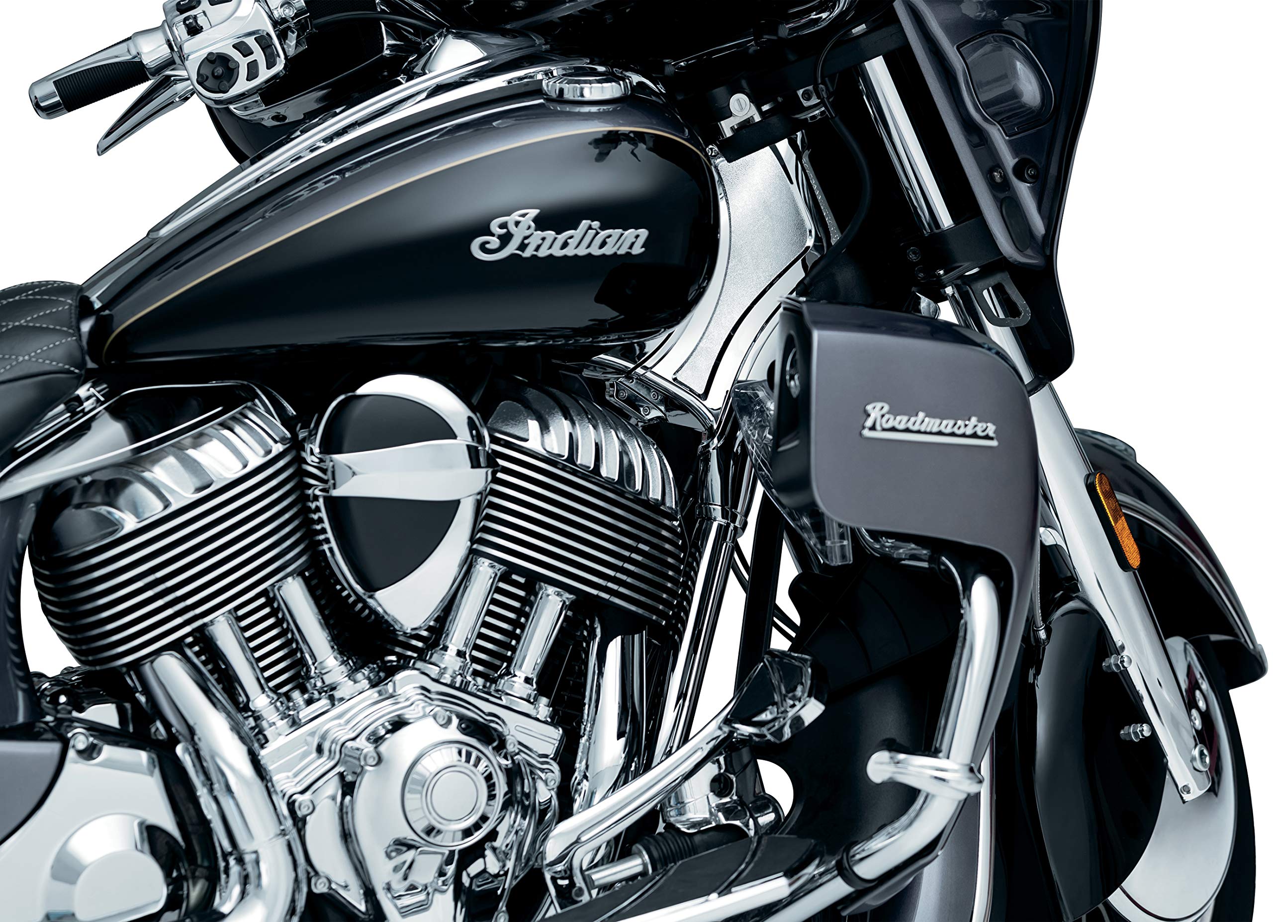 Kuryakyn 5195 Motorcycle Accent Accessory: Neck Cover For 2014-19 Indian Motorcycles, Chrome