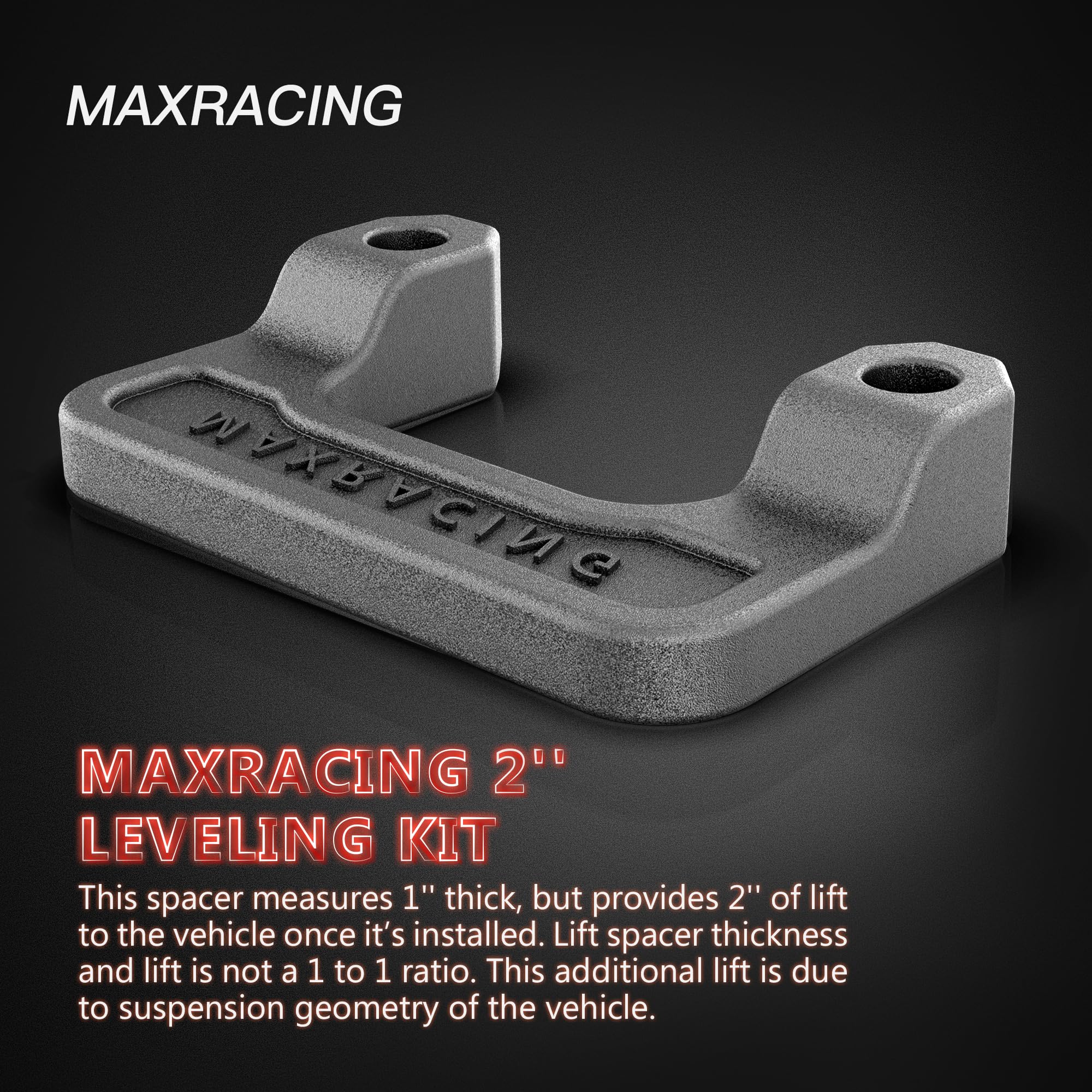 Maxracing 2'' Front End Leveling Kit Compatible with 2007-2024 Chevy Avalanche Silverado Suburban 1500 Tahoe Sierra Yukon XL1500