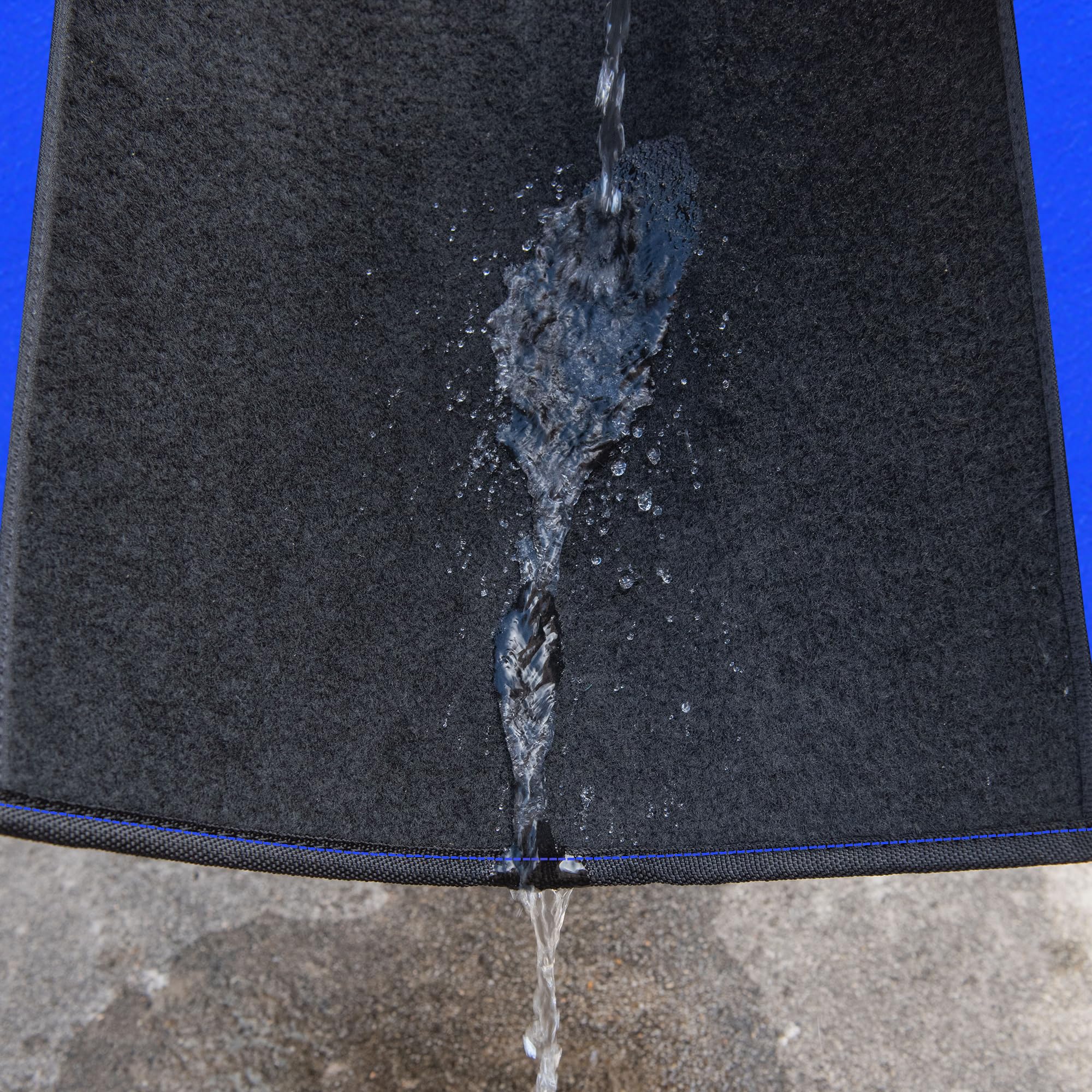 Car Pass Rainbow Waterproof Universal Fit Faux Leather Car Carpet- Anti-Slip Nibbed Backing Floor Mats For Suv, Vans, Sedans, Tr