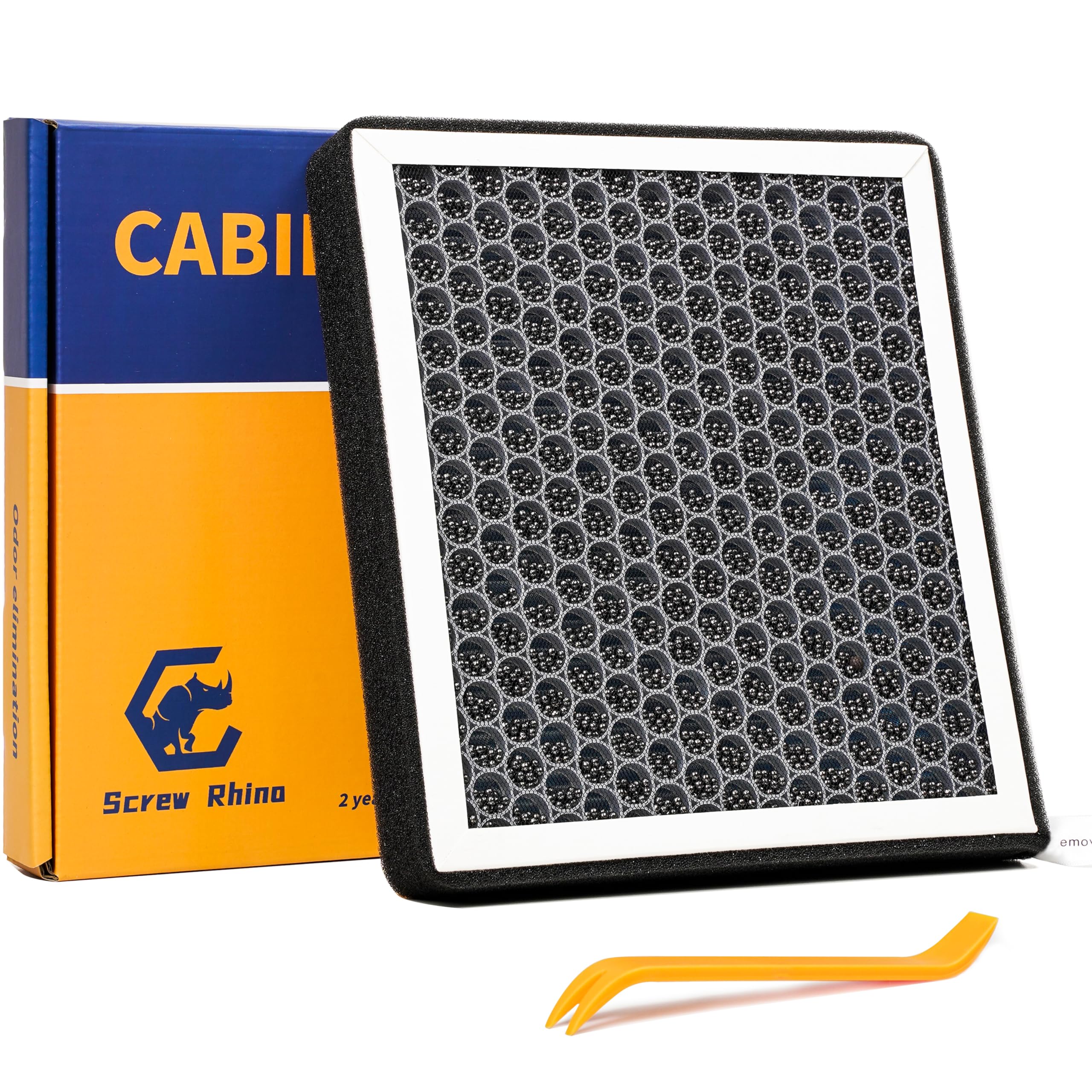 SCREW RHINO HEPA Cabin Air Filter for Tesla Model S/Model X 2021 2022 2023 2024 2025,Activated Carbon, 5-Layer Filter, Stronger 