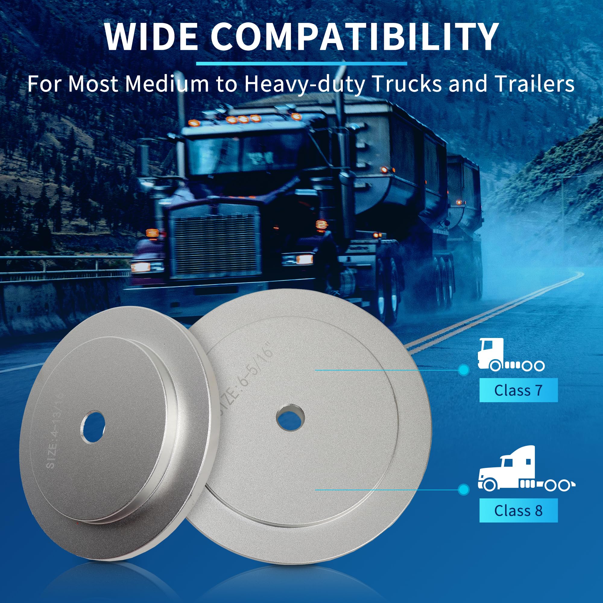 Gearoll Truck Hub Seal Installer Kit Fit For Size Seal For Class 7 & Class 8 Trucks, Heavy Duty Seal Drivers