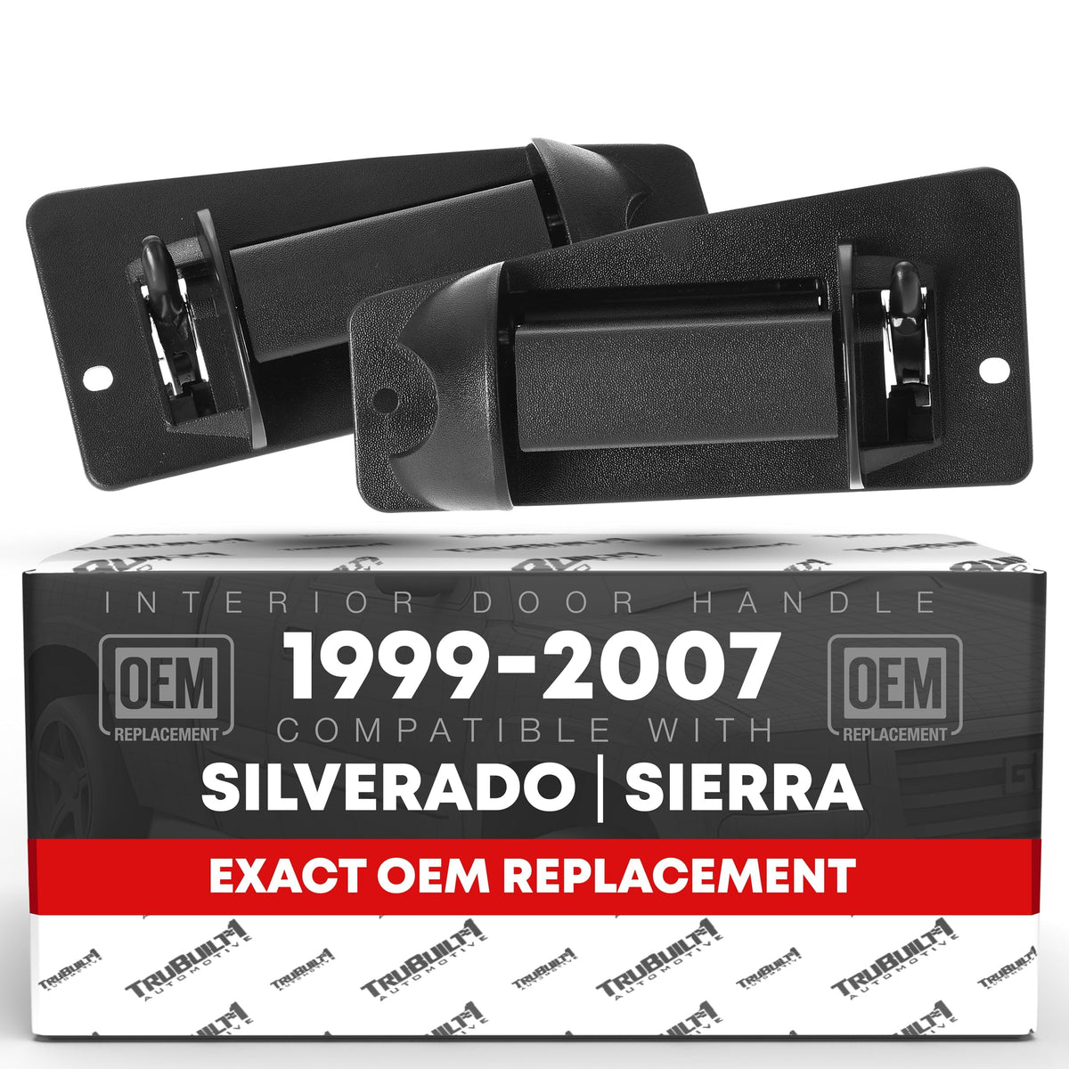 Extended Cab Door Handle, Rear Driver & Passenger Door - Compatible with 1999-2007 Chevrolet Silverado 1500, 2500, 3500; 99-07 G