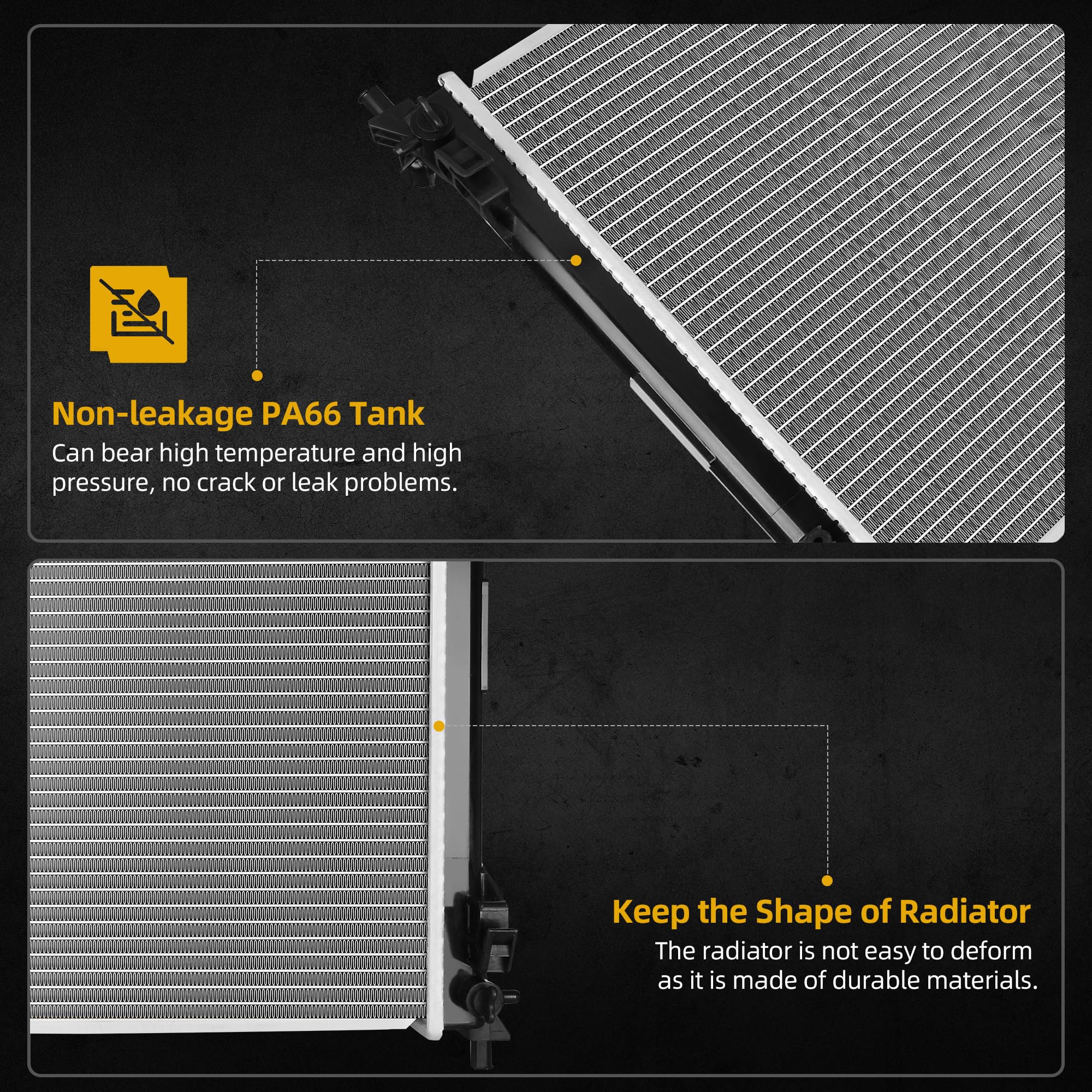 Dwvo Radiator Compatible With 2009-2020 Dodge Charger Challenger 2009 2010 2011 2012 2013 2014 2015 2016 2017 2018 2019 2020 Chr