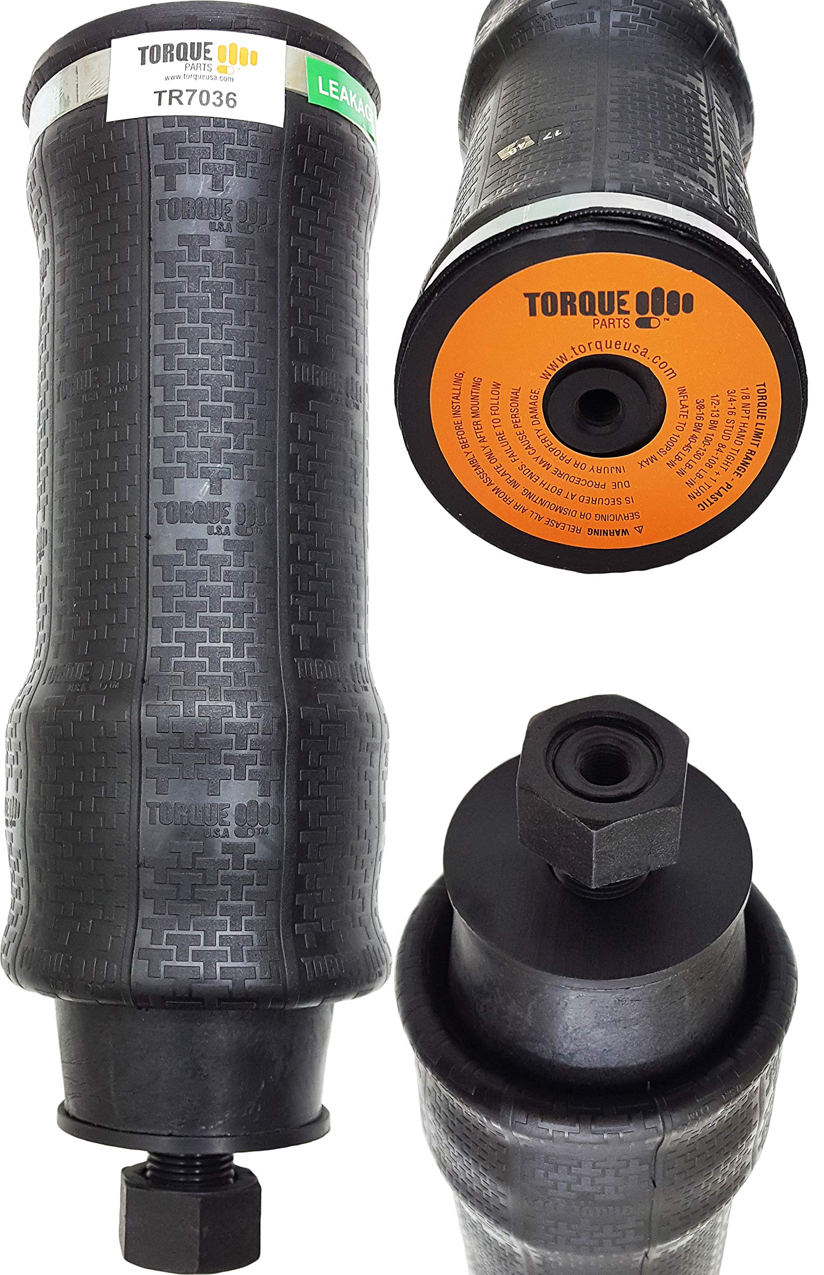 TORQUE Cab Sleeper Air Spring Bag for Select Peterbilt 379 Trucks (Replaces Firestone 7036, W02-358-7036, Peterbilt 29-03200, T81-6000) (TR7036)
