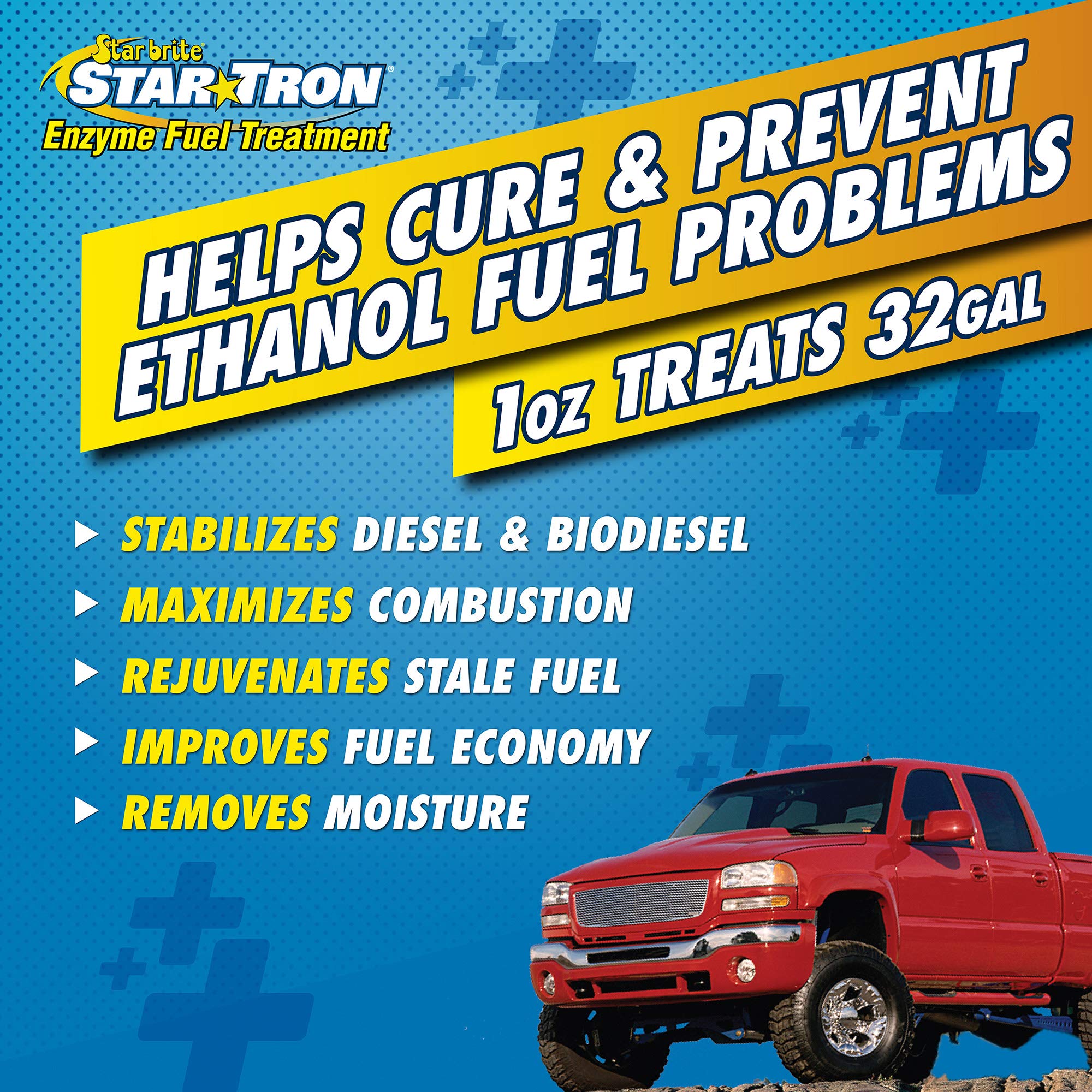 Star Brite Star Tron Enzyme Fuel Treatment - Super Concentrated Diesel Formula - 1 Oz. Treats 32 Gallons - 32 Oz (093132Ss)
