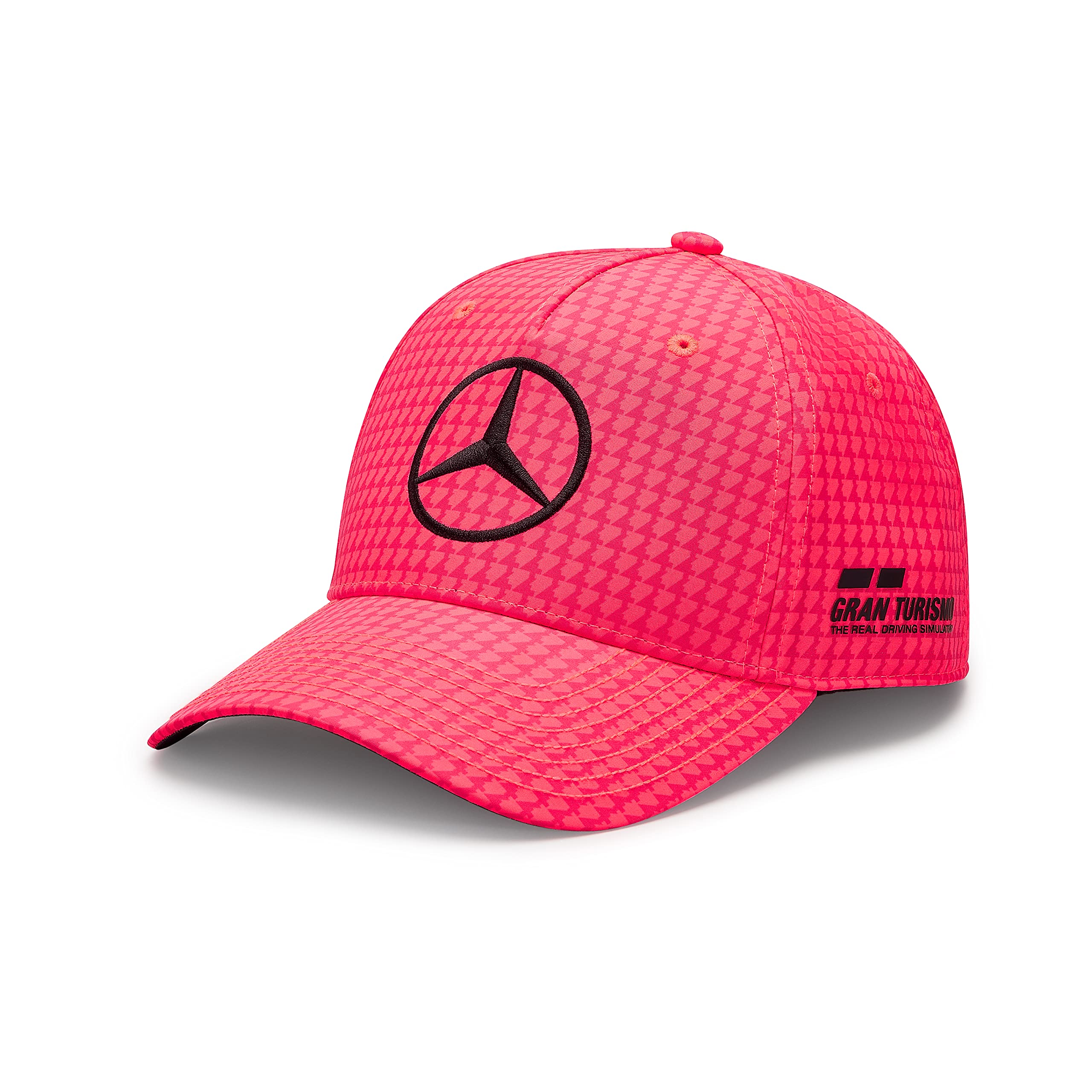 Mercedes AMG Petronas 2023 Lewis Hamilton Driver Hat - Unisex Neon Pink, One Size, Formula One Team Merchandise