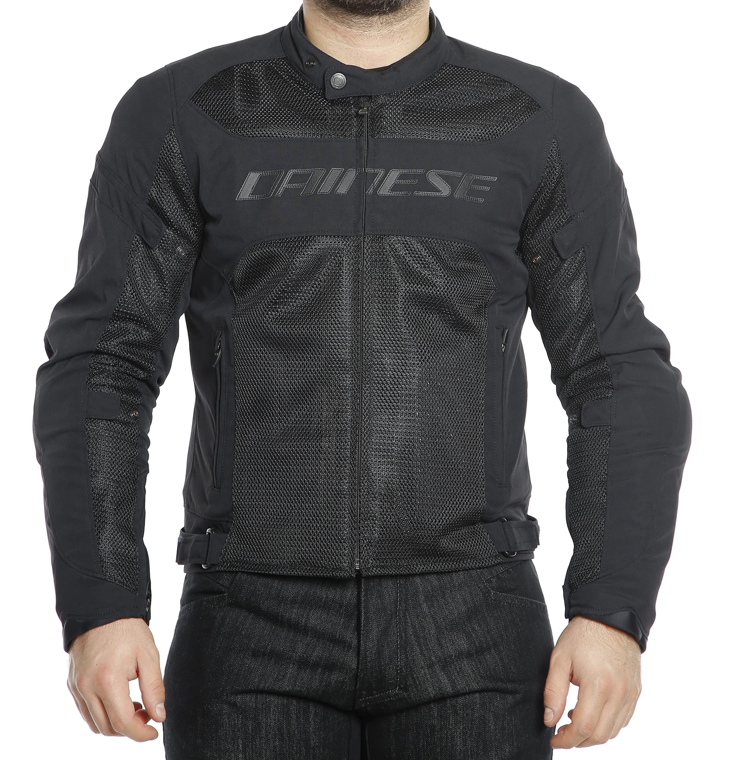 Dainese Air Frame D1 Tex Men'S Street Motorcycle Jackets - Black/Black/Black / 50