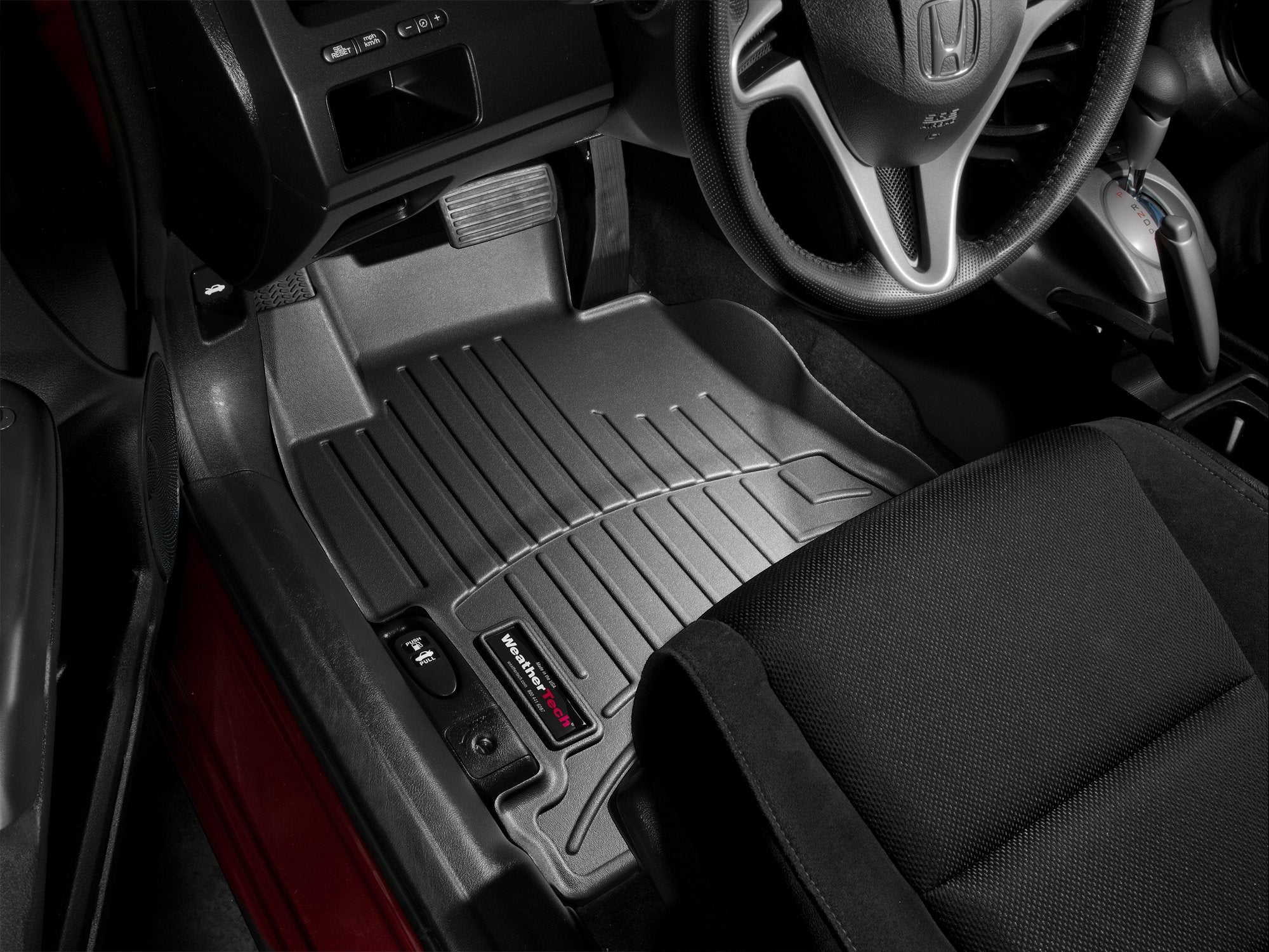 Weathertech Custom Fit Floorliners For Honda Civic, Civic Si - 1St Row (443631), Black