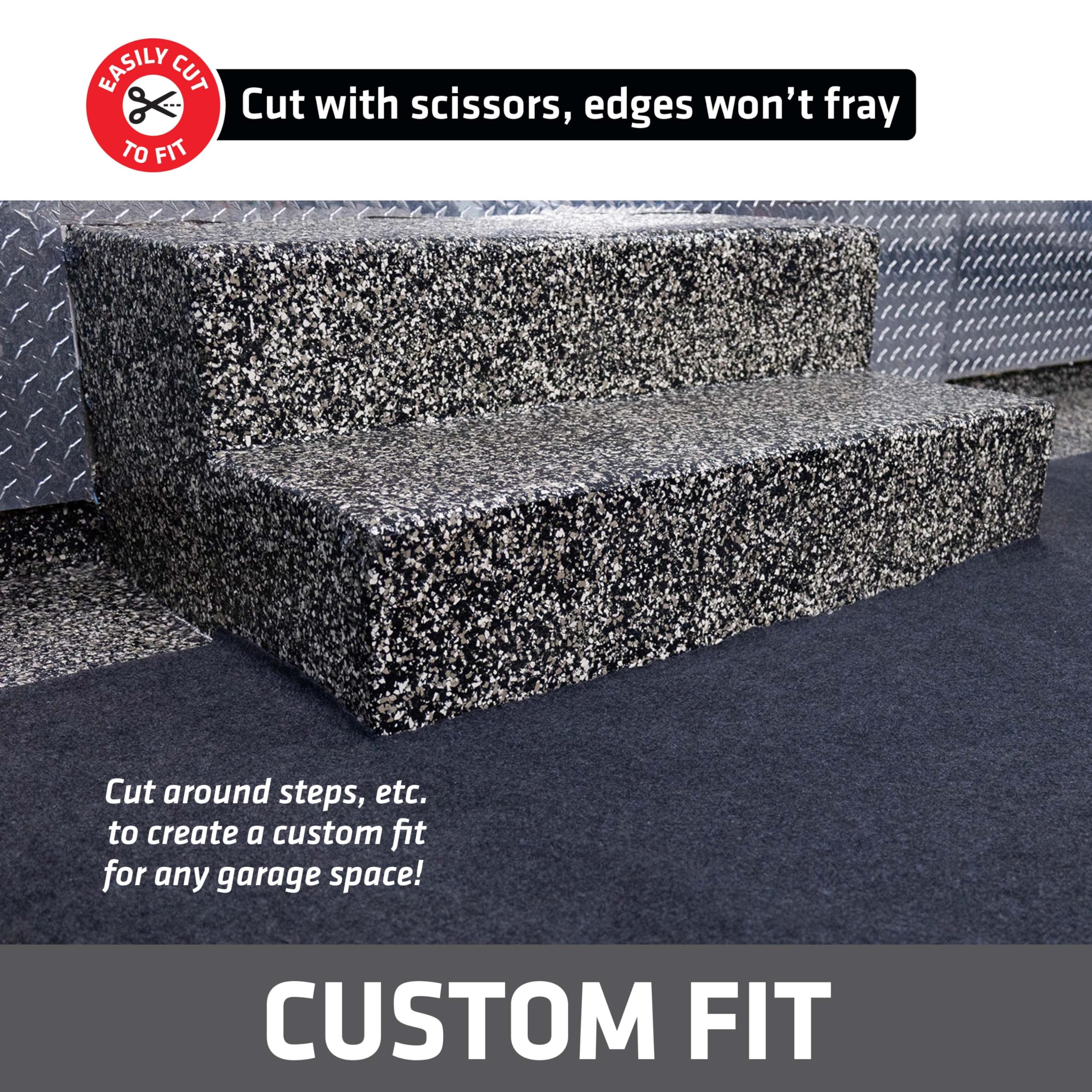 Drymate Garage Floor Runner Mat, (18' X 2'6''), Protects Surfaces, Absorbent, Waterproof, Slip-Resistant, Quick Dry Carpet Fabri