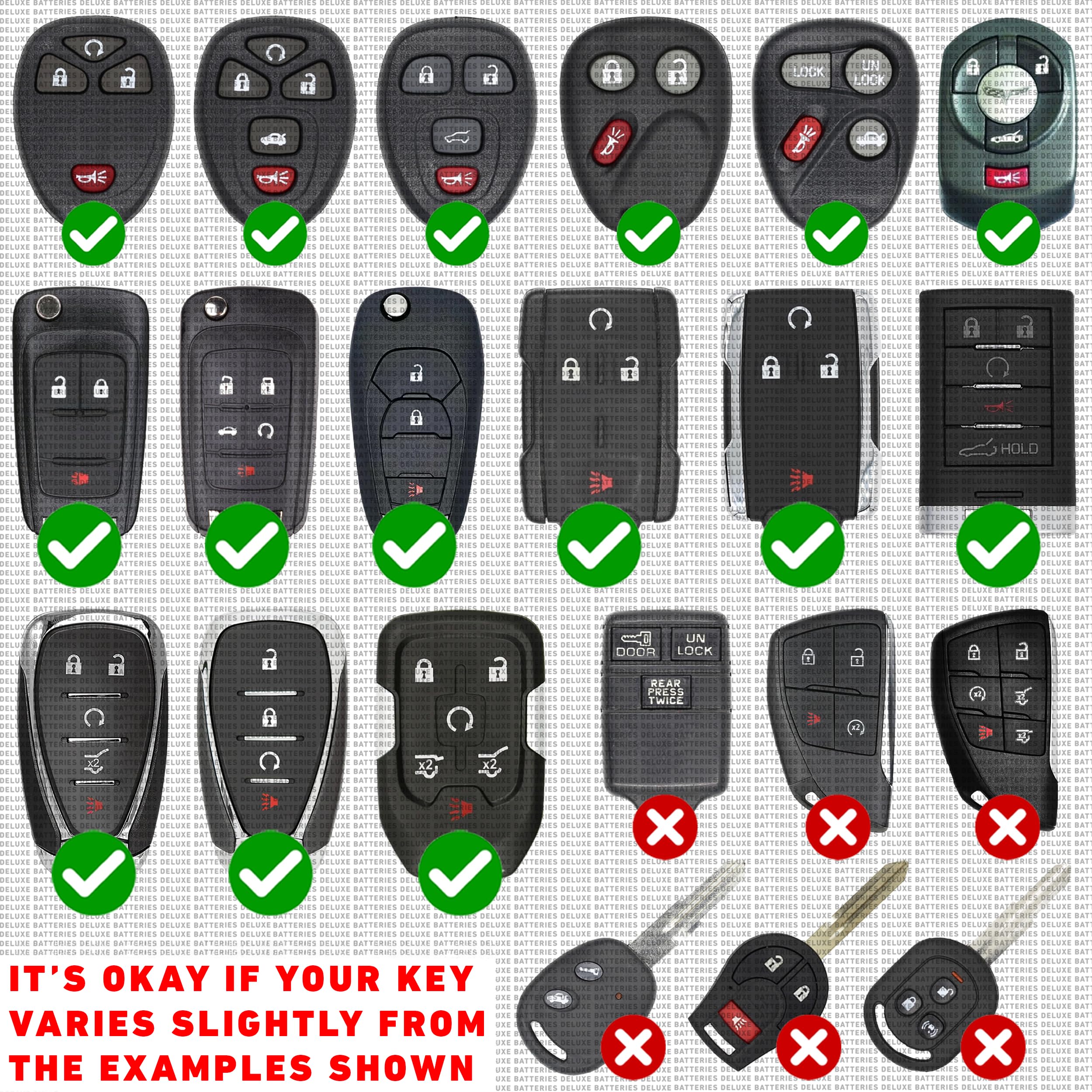 Key Fob Replacement Battery for Chevy & GMC (Silverado Equinox Malibu Traverse Cruze Sierra Acadia Terrain Colorado Impala Trax