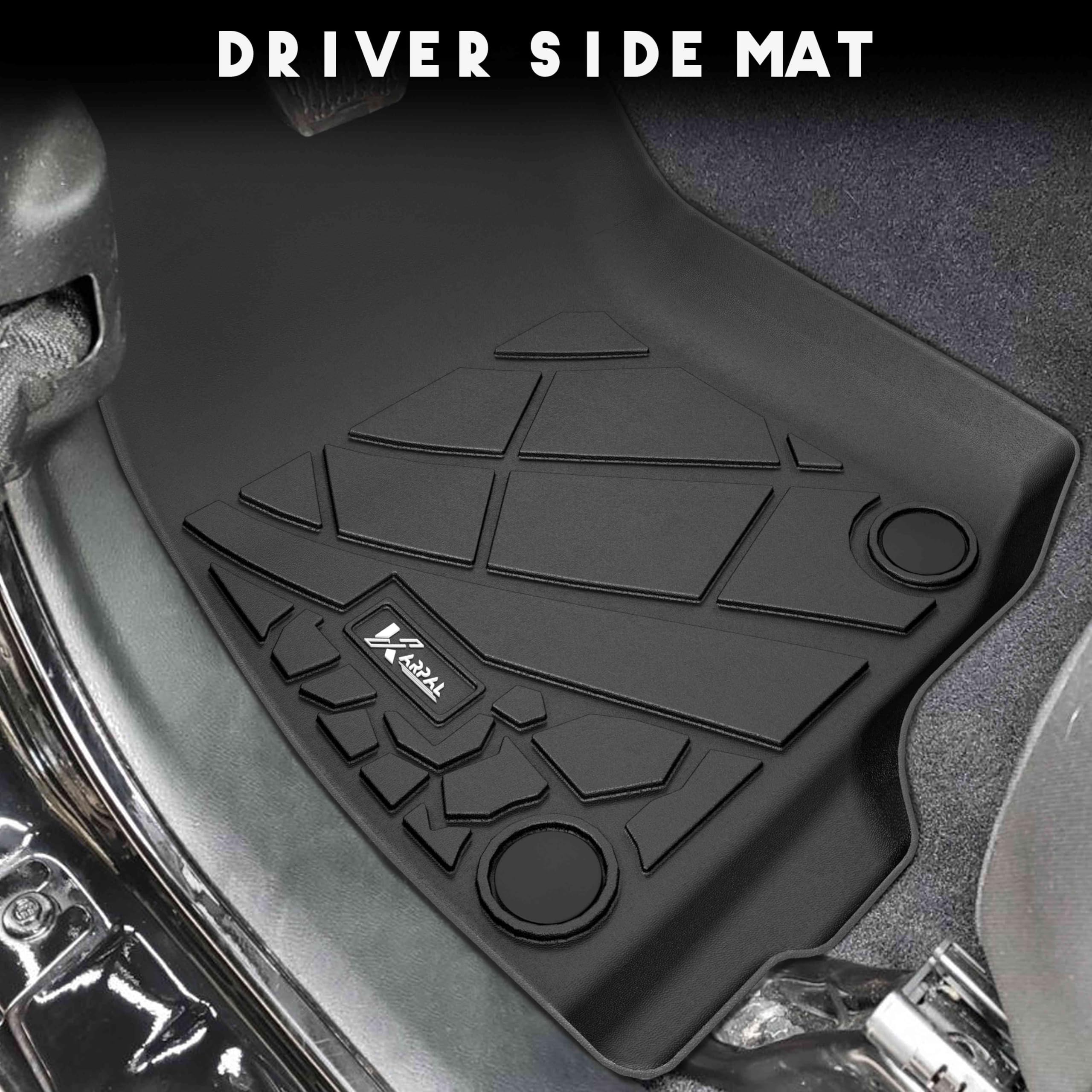 All Weather Floor Mats & Truck Bed Mat Fit For 2020-2025 Jeep Gladiator Jt, Tpe Rubber Protection Front & 2Nd Row Floor Liners &