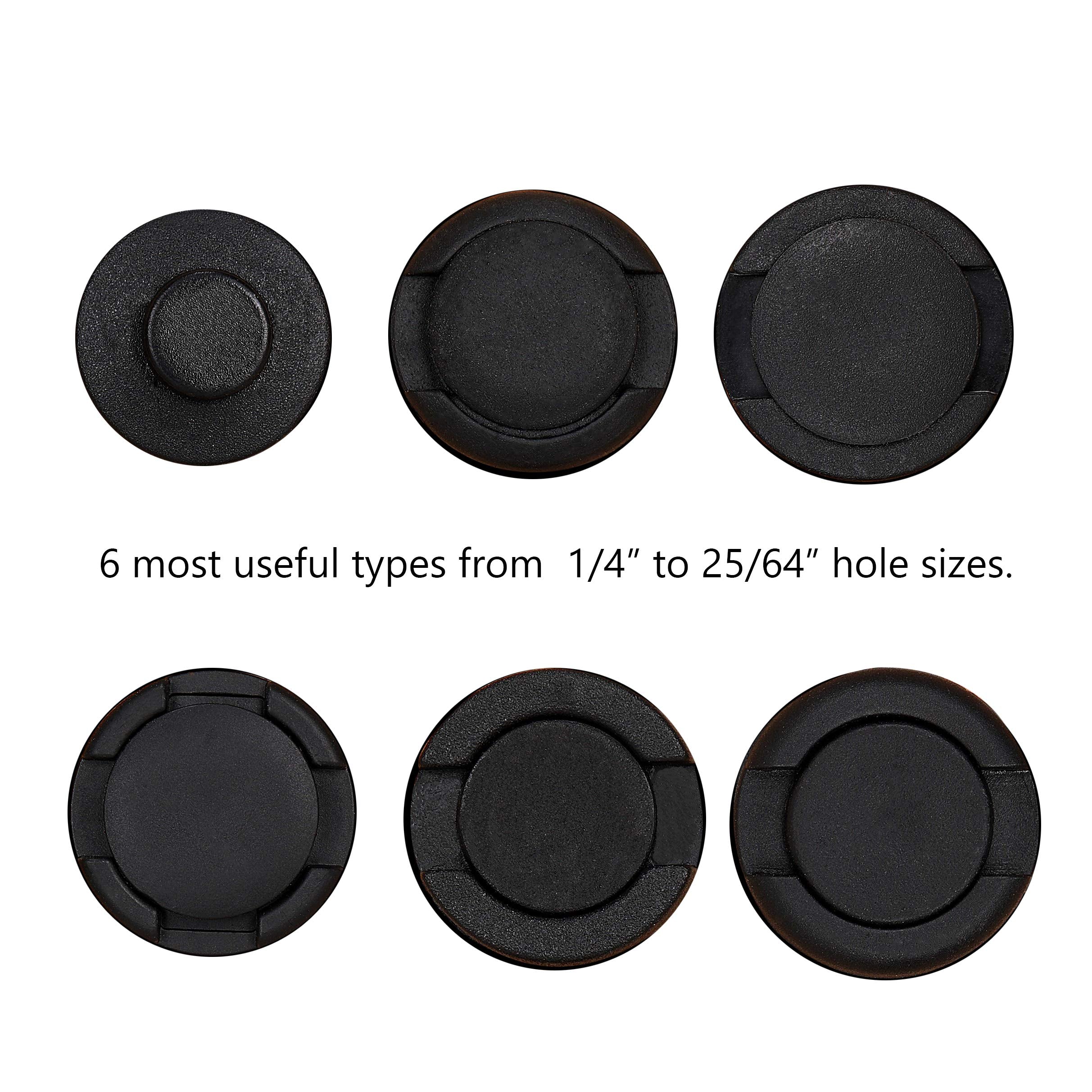 Ginsco 102Pcs 6.3Mm 8Mm 9Mm 10Mm Bumper Push Fasteners Rivet Clips Expansion Screws Replacement Kit