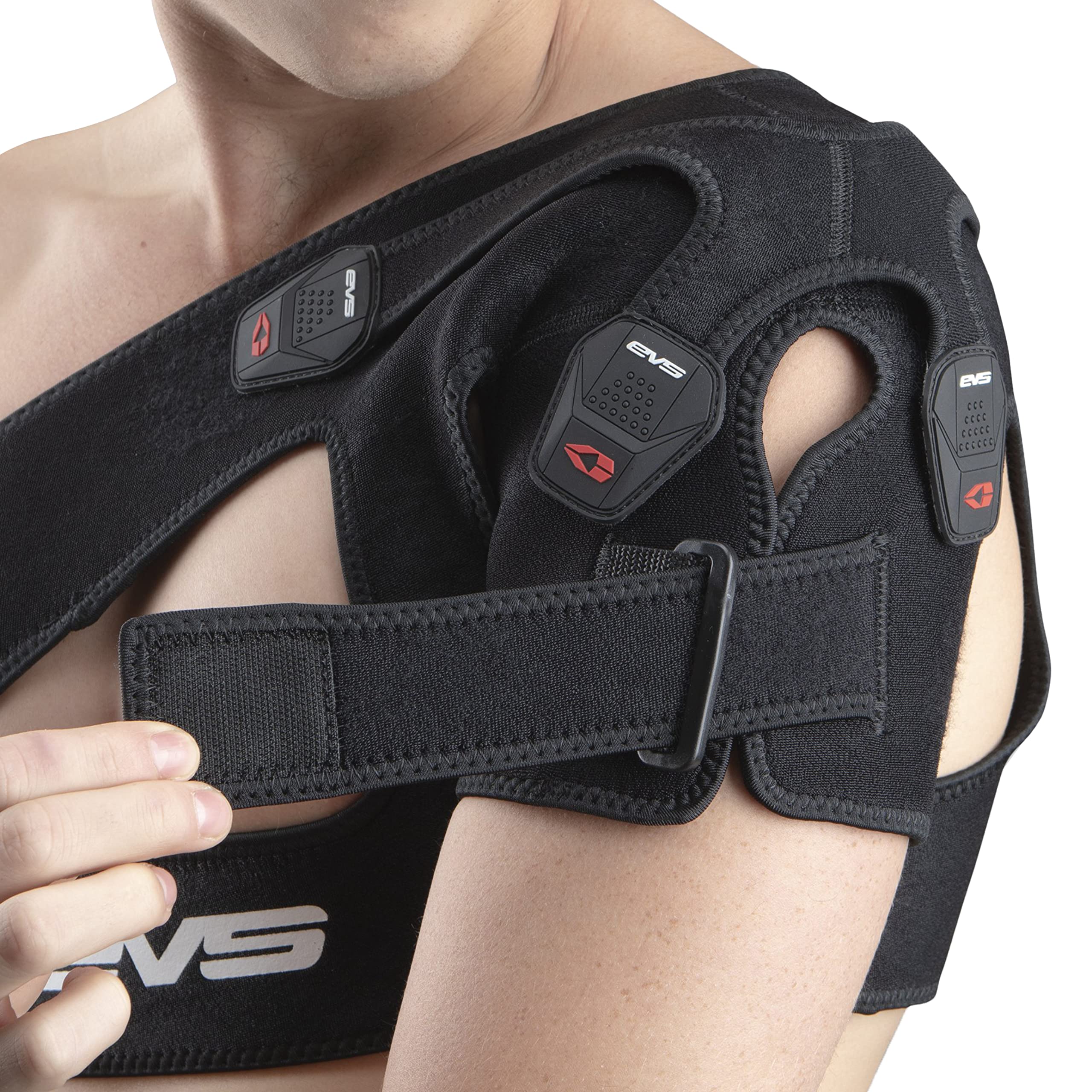 EVS SB05 Large Shoulder Brace for Motorcross - Black Mesh Fabric