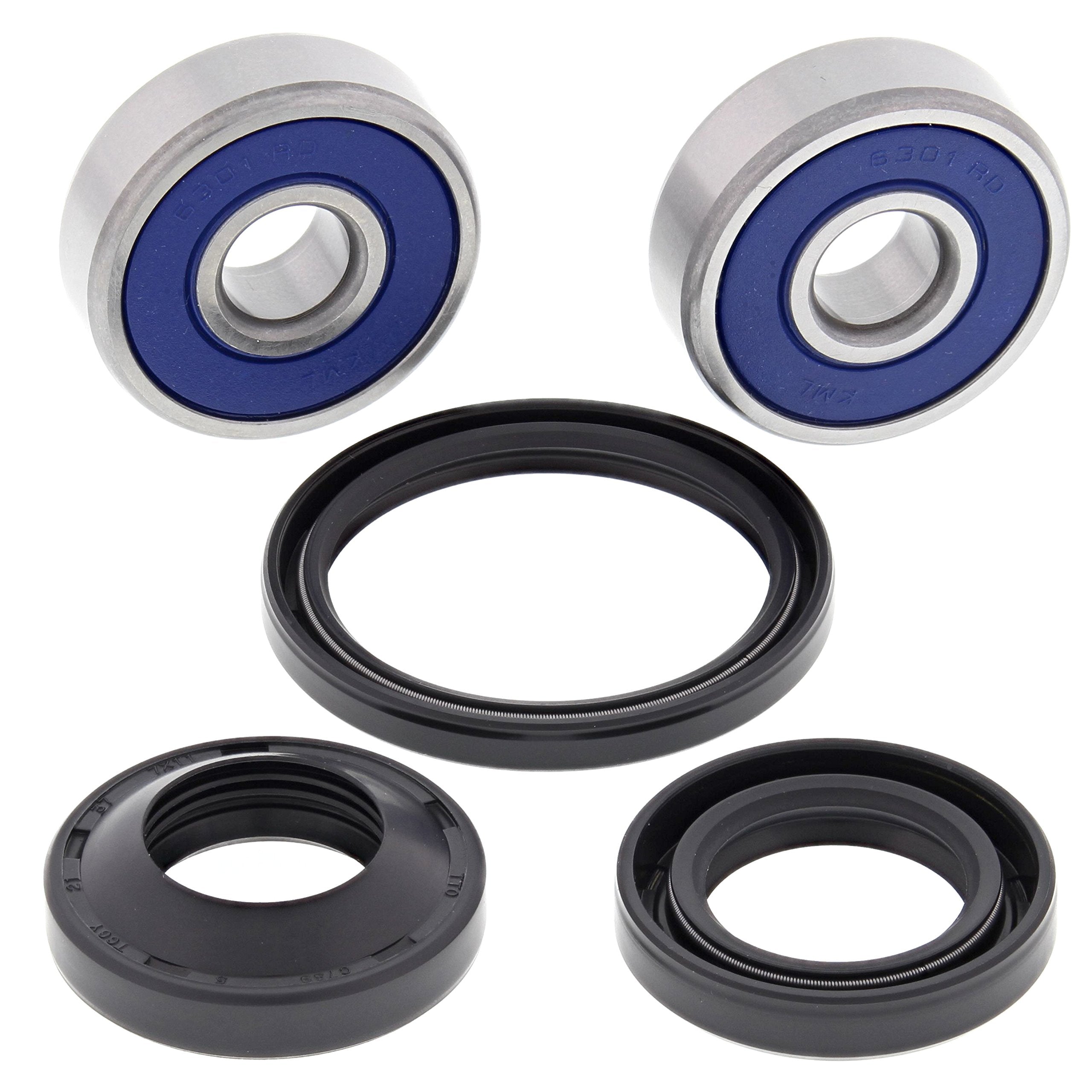 All Balls Racing Wheel Bearing Kit 25-1597 Compatible With/Replacement For Honda Cbf125 (Euro) 2009-2013, Cbr125 2004-2015, Xr12