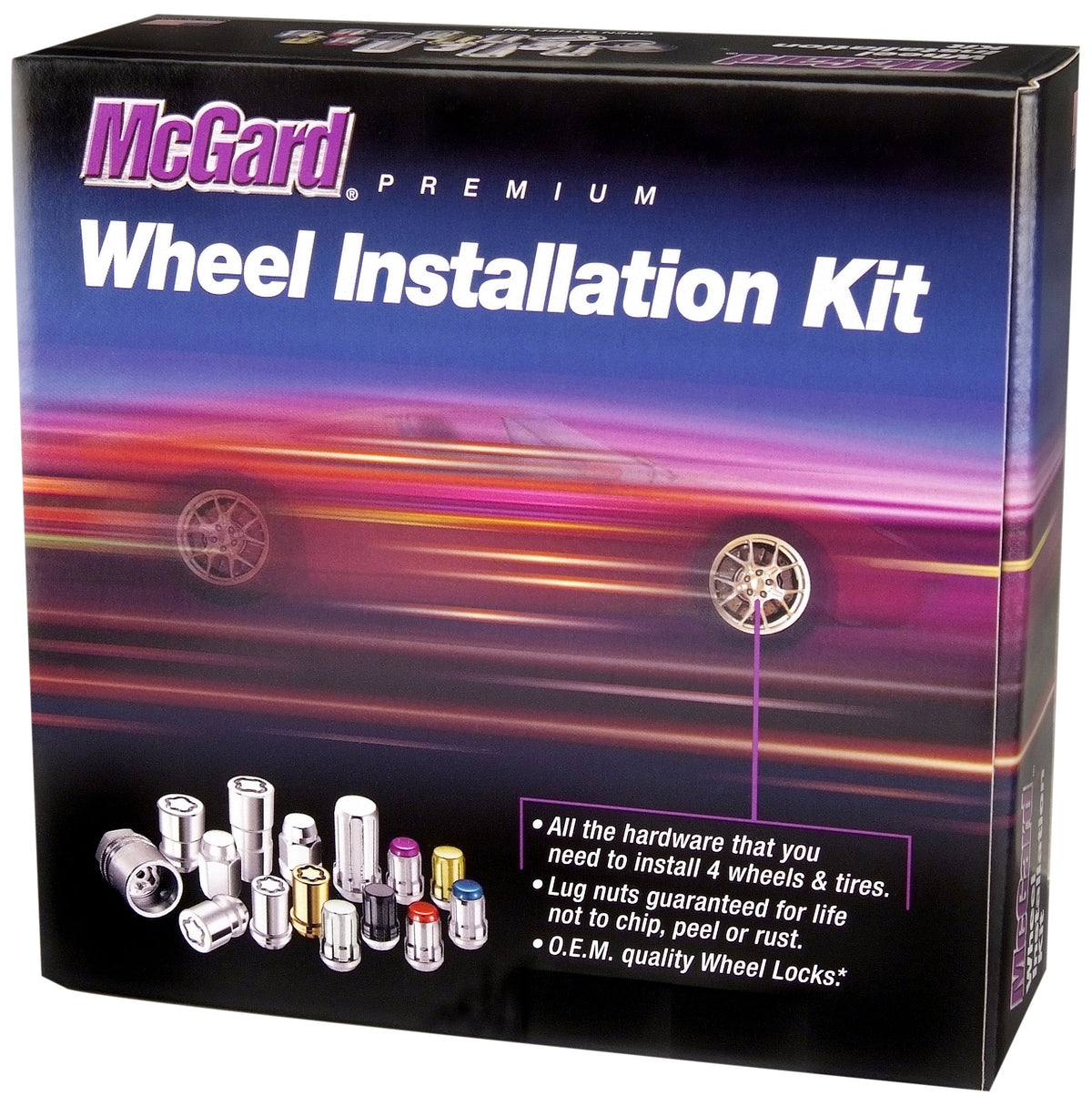 Mcgard 84525 Chrome Cone Seat Wheel Installation Kit(M14 X 1.5 Thread Size) - 5 Lug Set