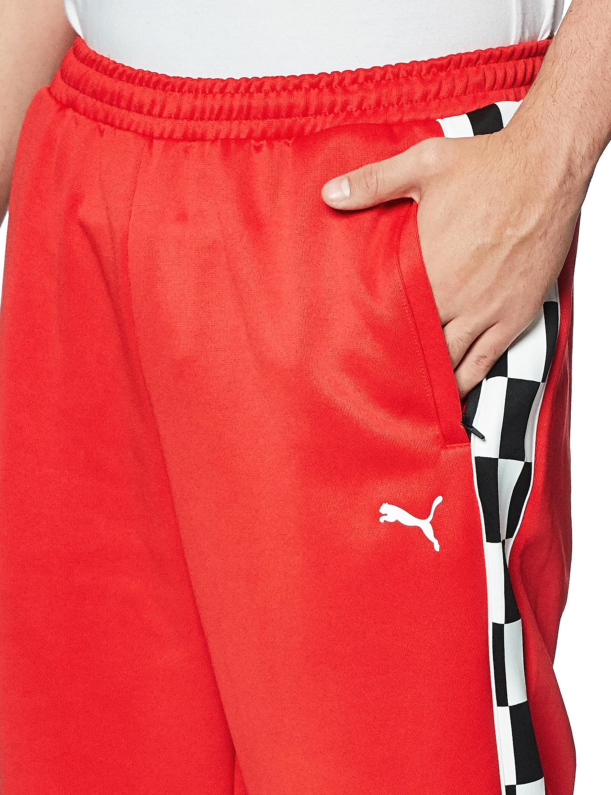Puma Men'S Standard Scuderia Ferrari Race Mt7 Track Pants, Rosso Corsa, Small