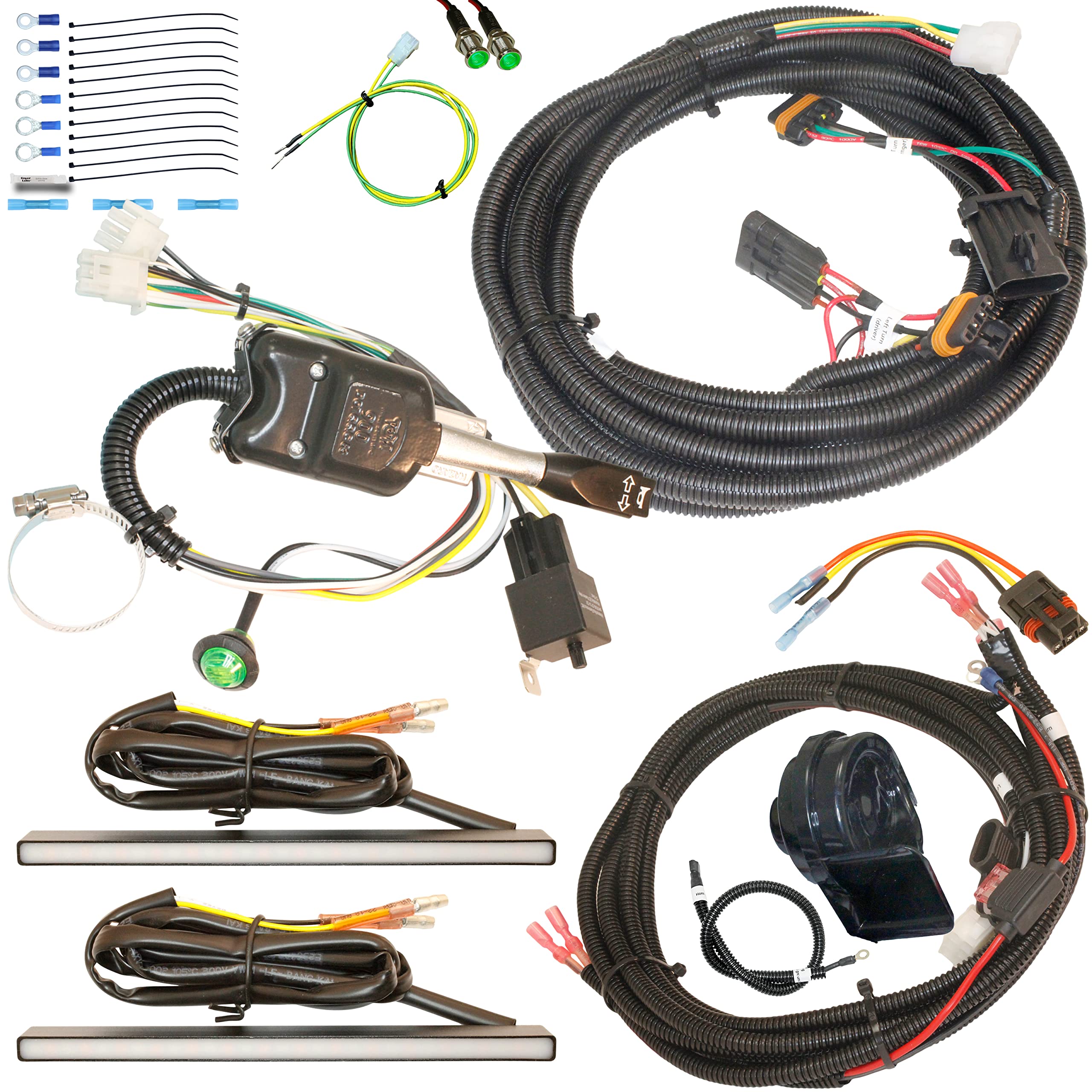 Mcsadventures Street Legal Plug And Play Turn Signal Horn Kit For 14-23 Polaris Rzr 1000, 19+ Ranger Xp 1000