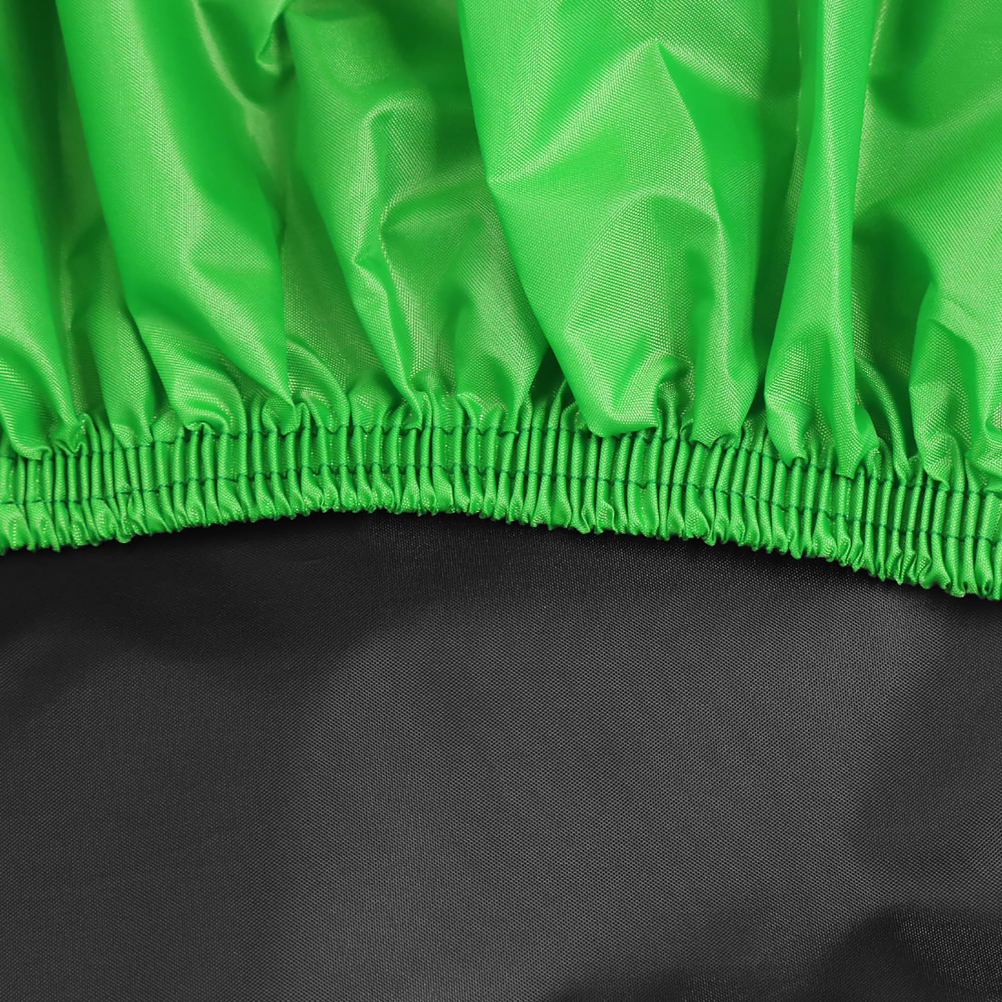 Uxcell Xxxl 190T Rain Dust Protector Black+Green Scooter Motorcycle Cover 116Inch For Kawasaki