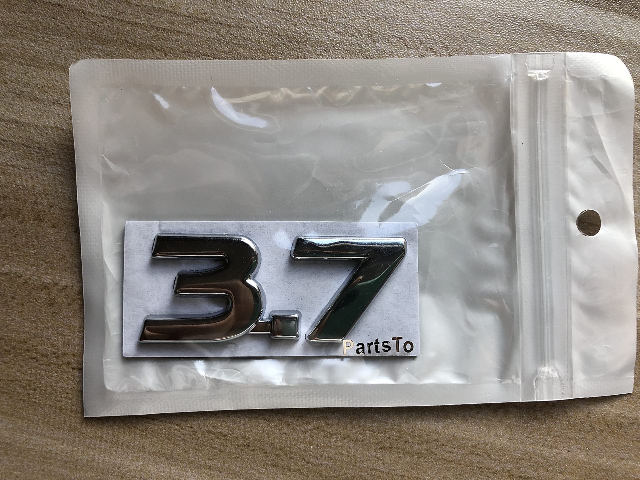 Partsto Chrome 3.7 Fender Side Emblem For Infiniti Q50 Q60 Q70 Qx70 2014+