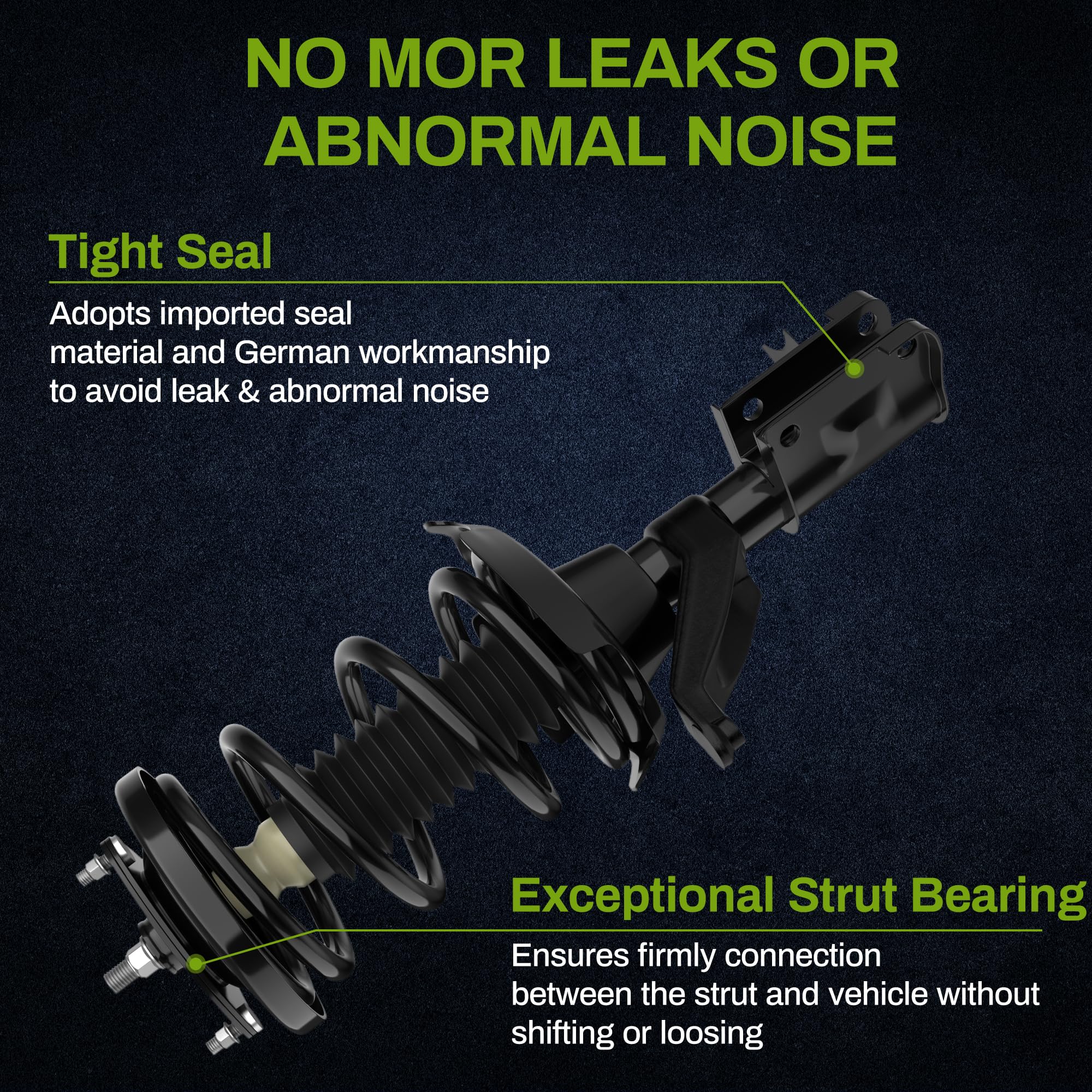 Autosaver88 Full Complete Struts Compatible With Chevy Cobalt 2005-2010, Chevy Hhr 2006-2011, Pontiac G5 2007-2009, Pontiac Purs