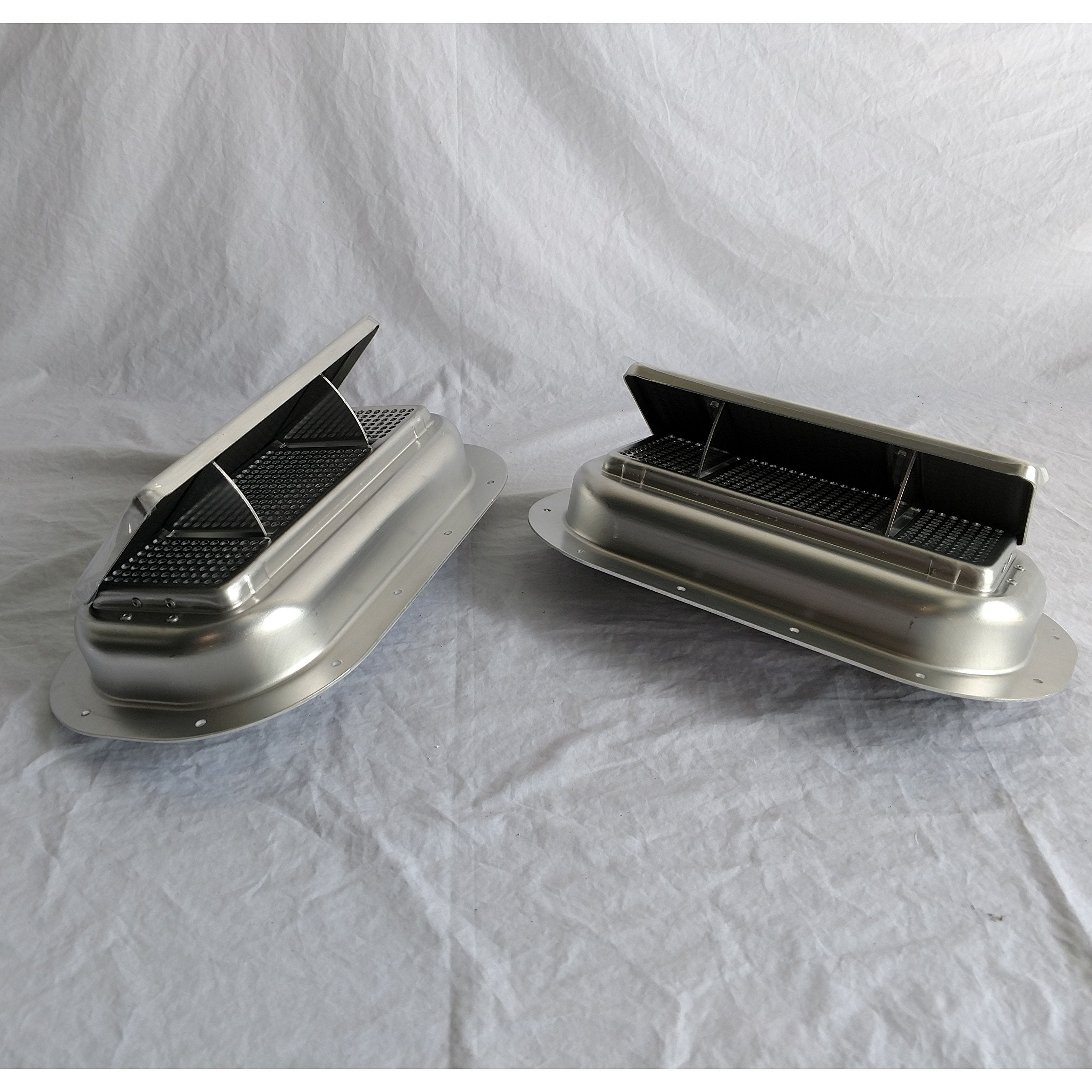Horsetrailer Air Flow Roof Vent 1 Pair Aluminum Popup High Profile Gasket Bi-Directional Watertight