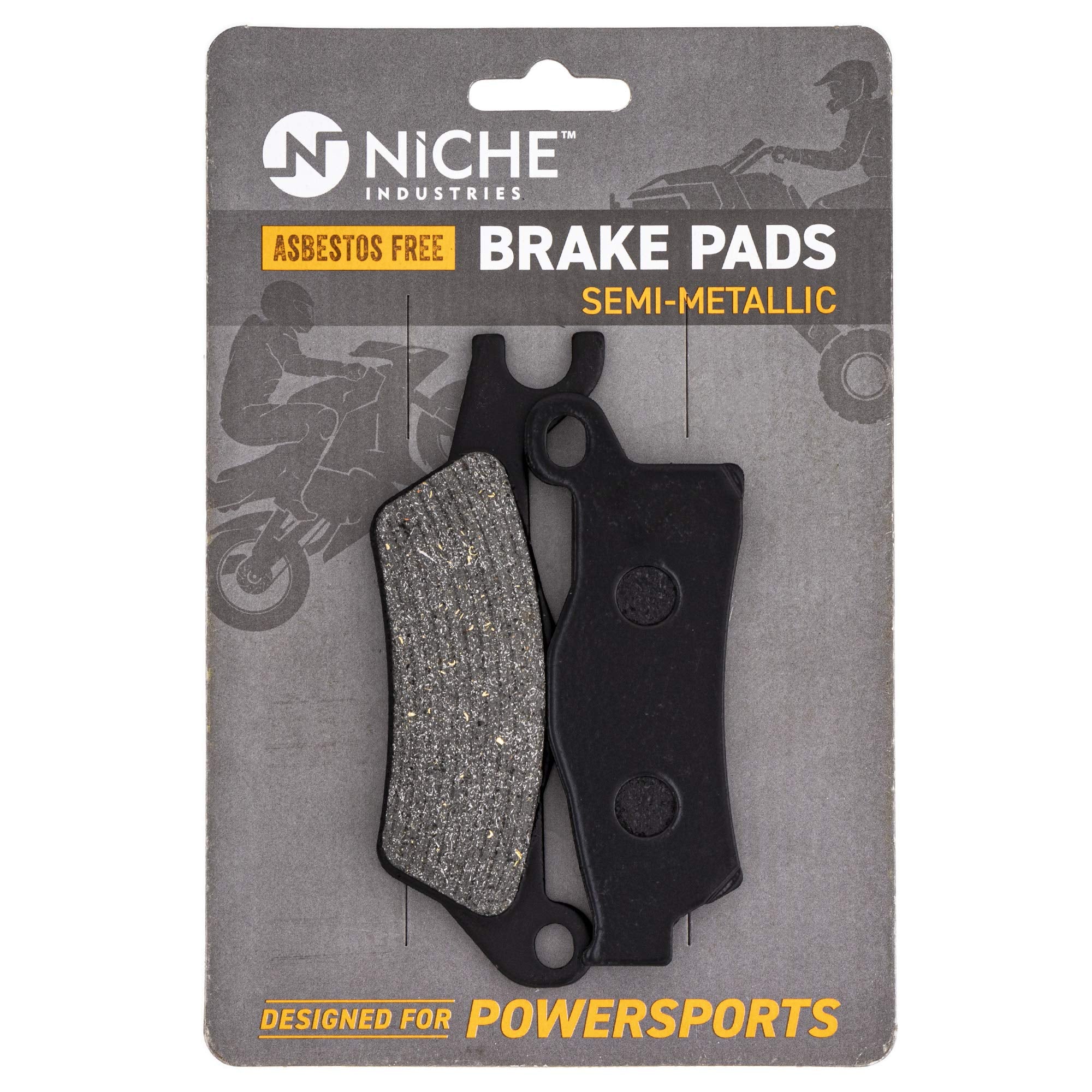Niche Brake Pad Kit For Can-Am Renegade Outlander L Max 705601014 705601015 715900248 Front Rear Semi-Metallic