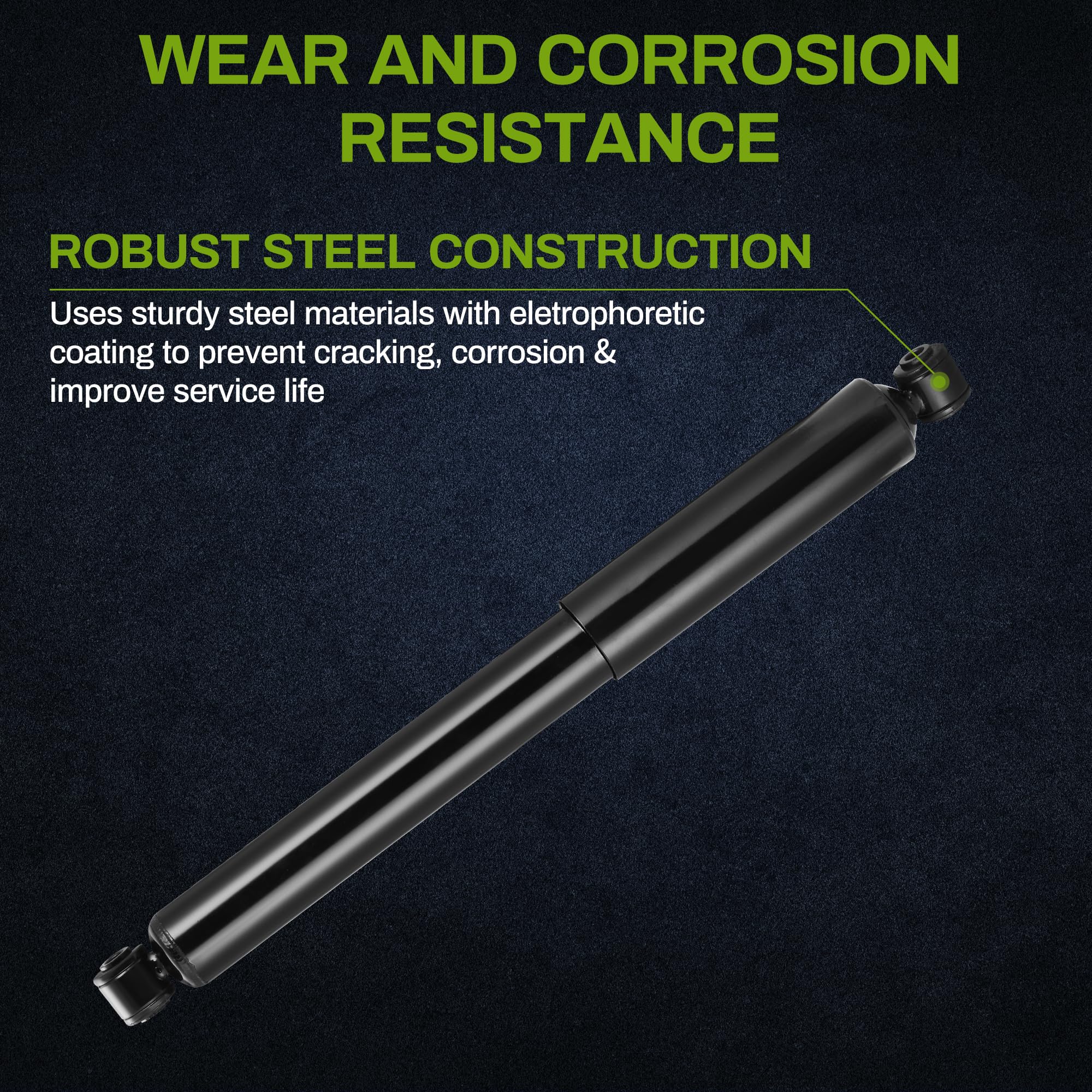 Autosaver88 Front And Rear Shocks Complete Struts Assembly Compatible With 1997-2004 Dodge Dakot 1999-2003 Dodge Durango Rwd