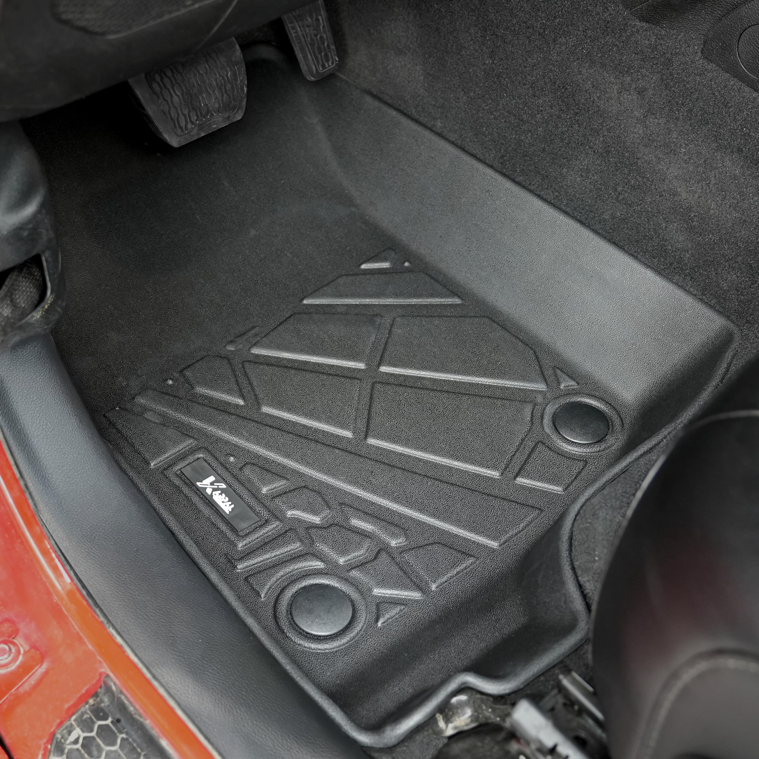 Karpal Floor Mats Fit For 2018-2025 Jeep Wrangler Jl Unlimited 4 Door (Not For Jk/4Xe), Front & 2Nd Row, Tpe All Weather Protect