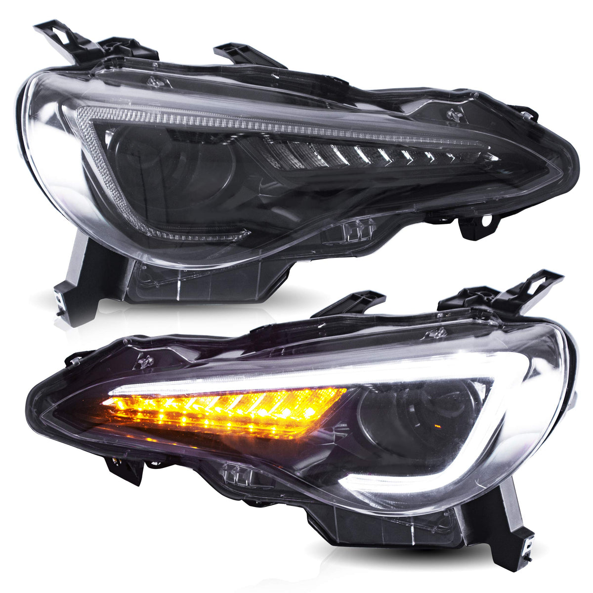 Vland Headlight Assembly Fit For 2012-2016 Scion Fr-S 2012-2021 Toyota 86 2013-2021 Subaru Brz, Led Headlamp Assembly With Drl S