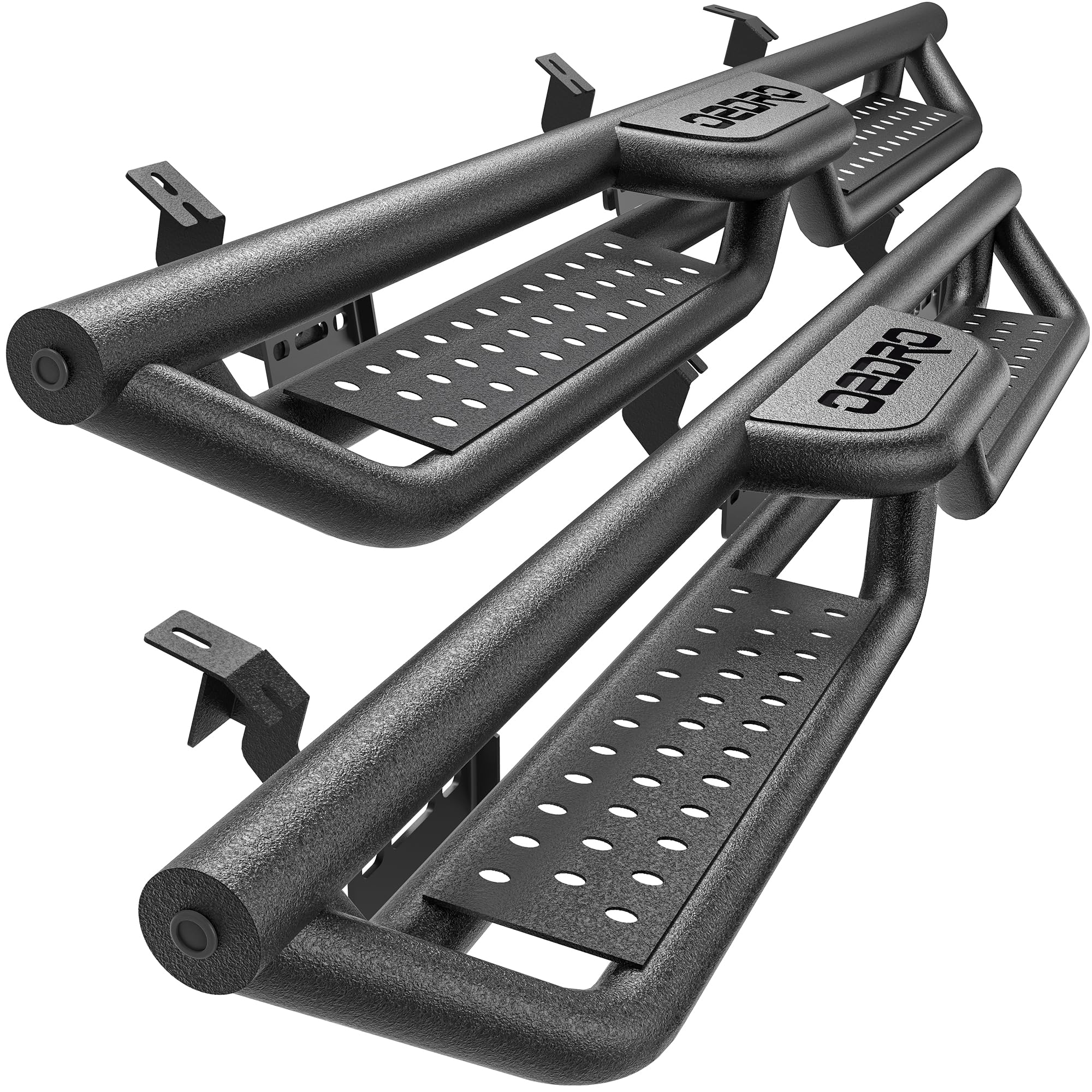 AUTOSAVER88 Running Boards Compatible with Toyota Tacoma Double Cab 2005-2023, Two-Stair Side Steps Rail Drop Nerf Bars Carbon S