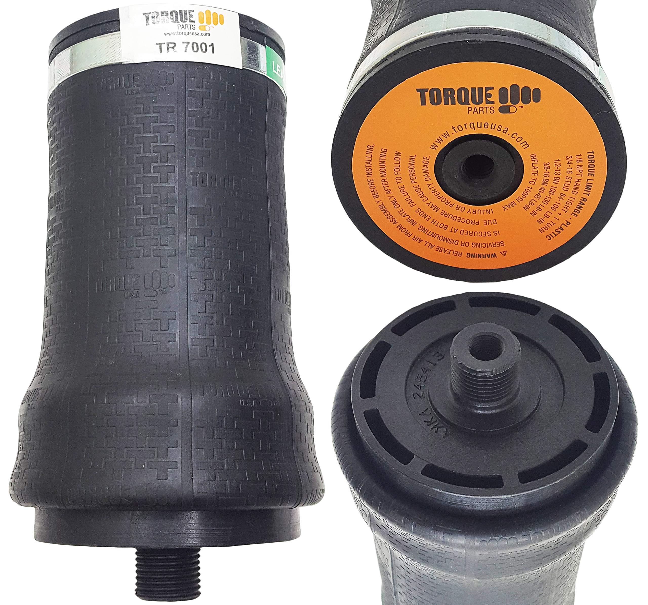 TORQUE Cab Air Sleeper Bag Spring for Select Kenworth and Mack Trucks (Replaces Firestone 7001, 7031, W02-358-7001, W02-358-7031, Kenworth T81-1001) (TR7001)