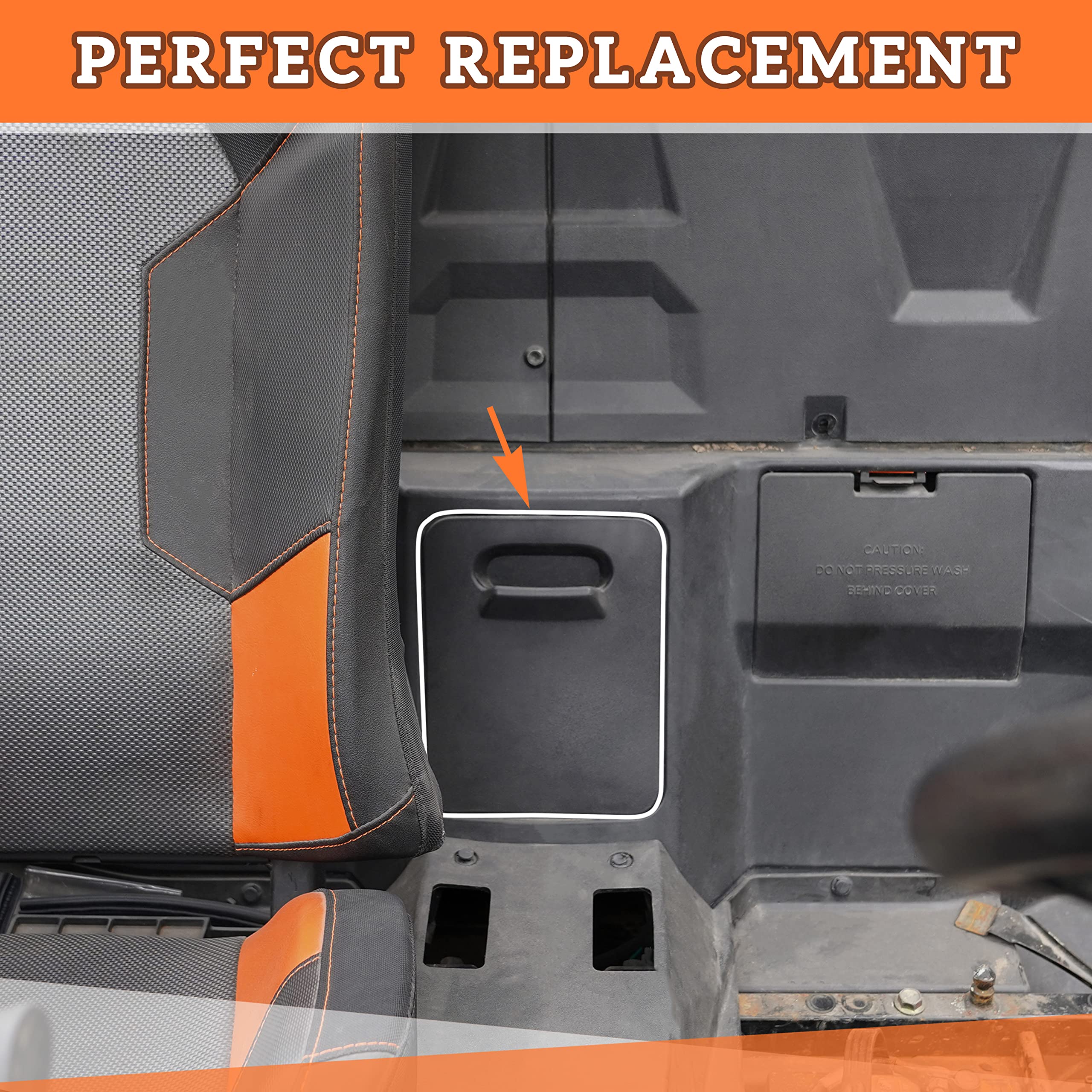 Sautvs Black Engine Access Panel For 2014-2023 Polaris Rzr 4 900, S 1000, Xp 4 1000, Xp Turbo, Trail S 900, Trail S 1000, Ranger Xp 1000 Accessories, Replace #5454122#5452376-070#5439787-070