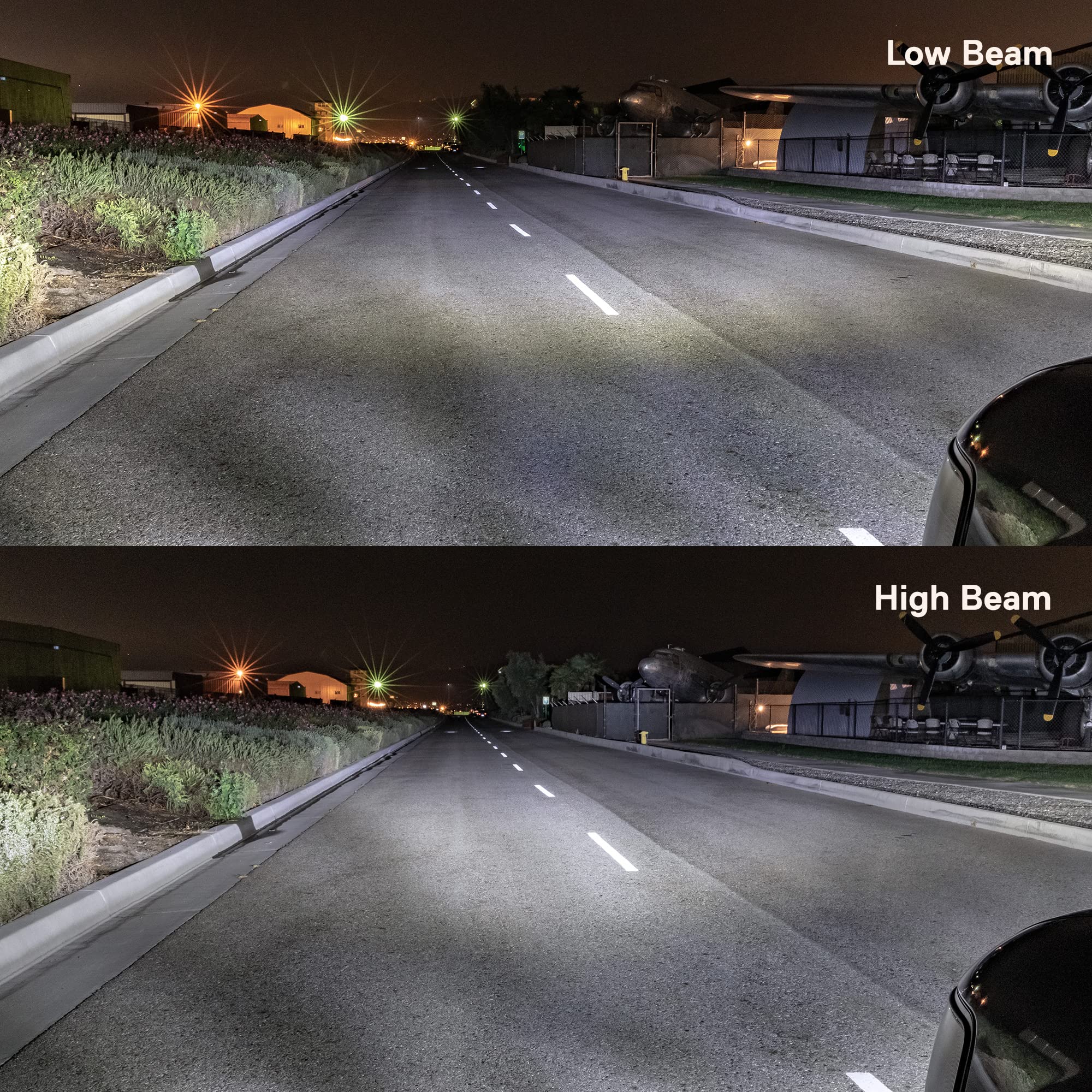 True Mods 2Pc Black 4X6 6X4 Inch Led Headlights Pair [Drl] H4 Socket High Low Sealed Beam 2A1 1A1 H4652 H4666 H6545 H4651 H4656