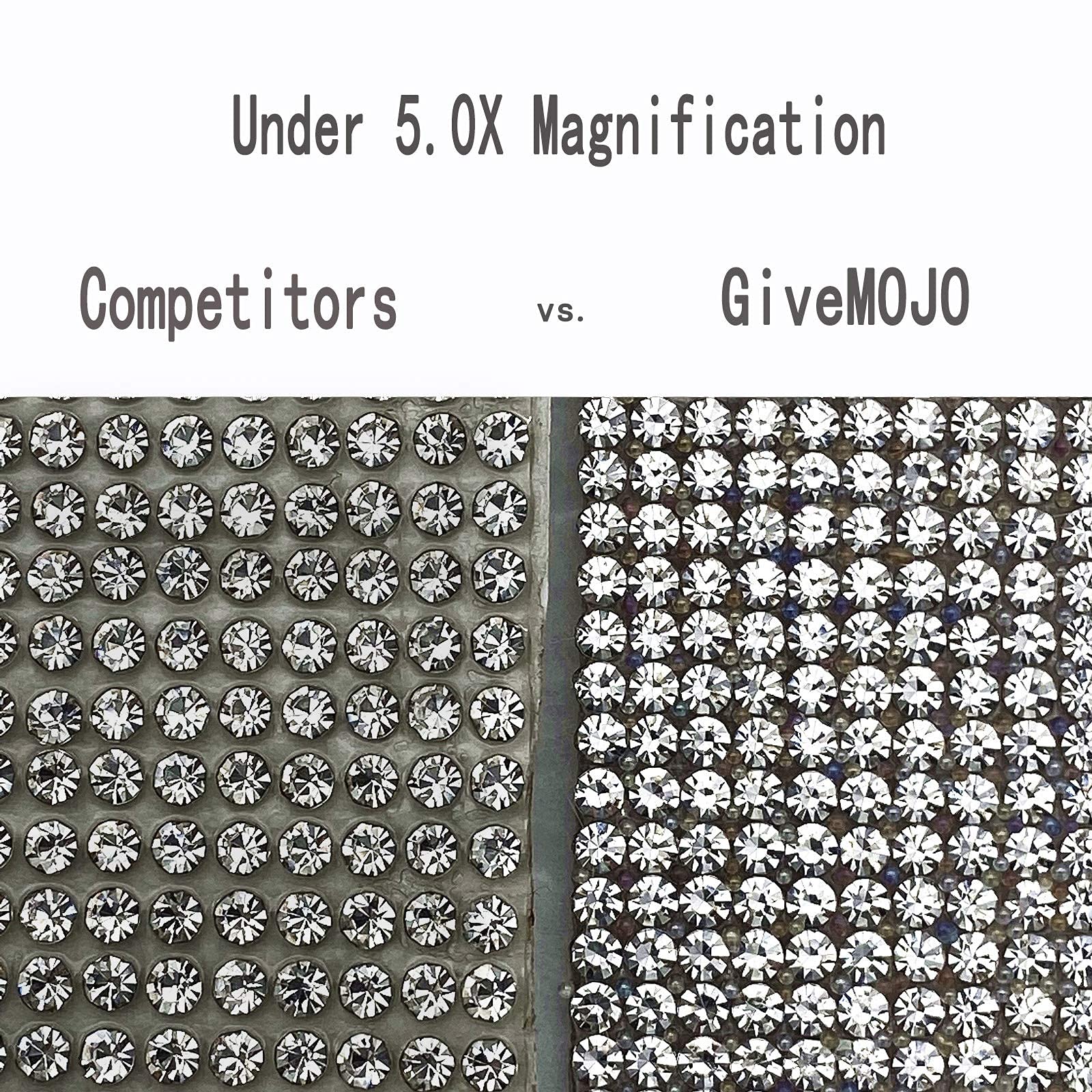 Silver Bling Alien Car Decal, Sparkling Rhinestone Waterproof Xenomorph Sticker 4'' Height