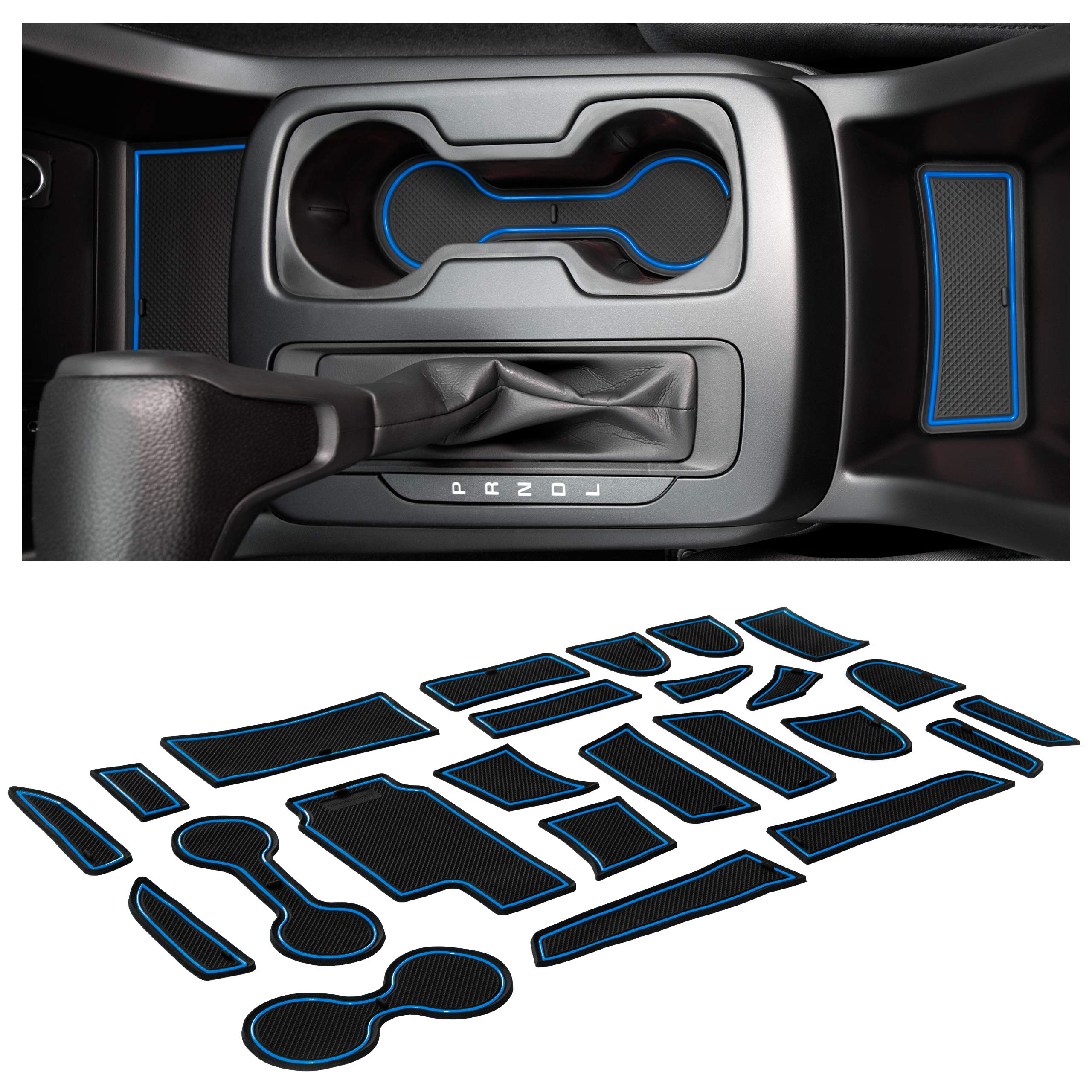 Cupholderhero Fits With Chevy Colorado And Gmc Canyon Accessories 2015-2022 Custom Interior Nonslip Anti Dust Cup Holder Inserts